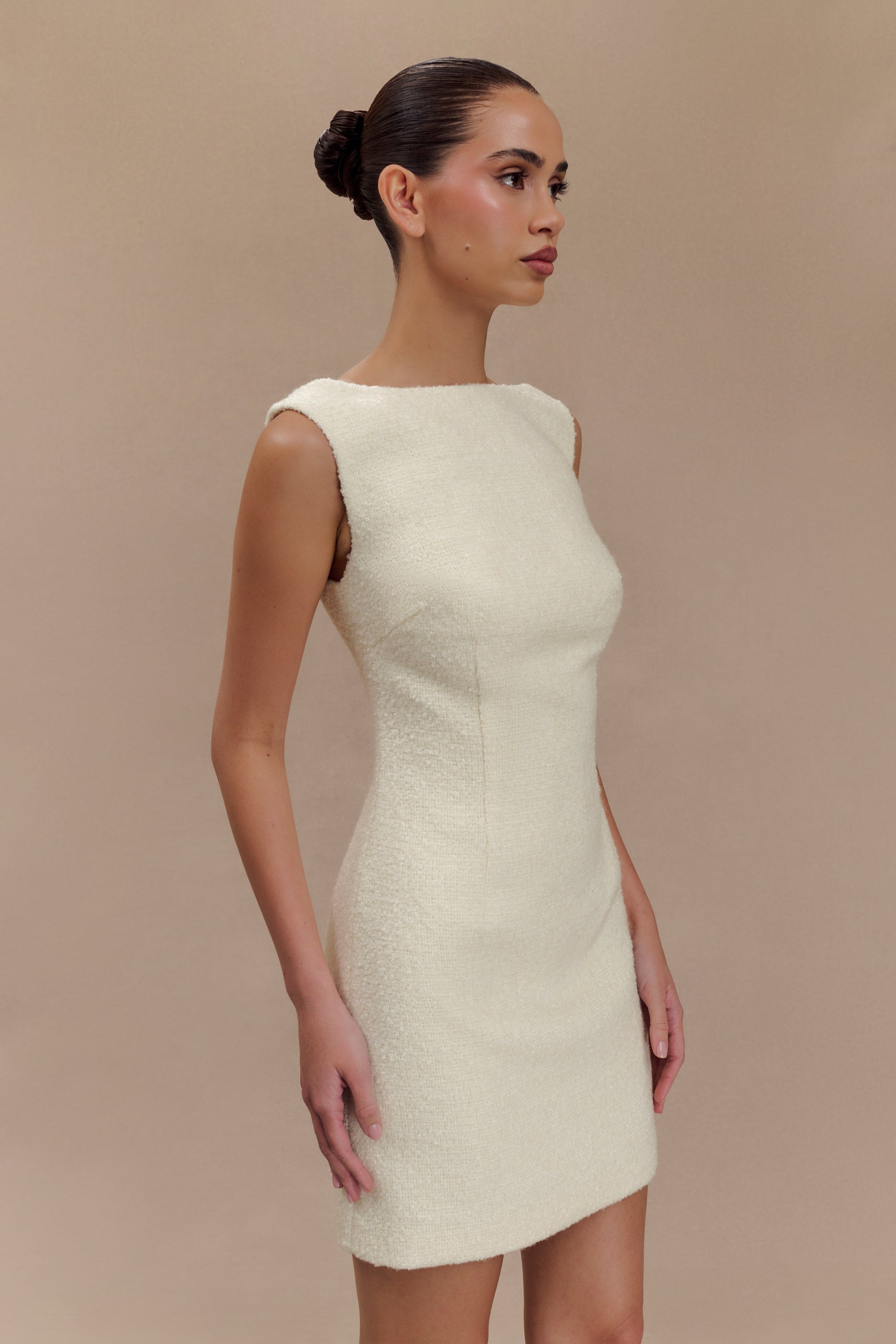 dress the population melanie sleeveless textured mini dress Dress The Population Melanie Sleeveless Textured Mini Dress