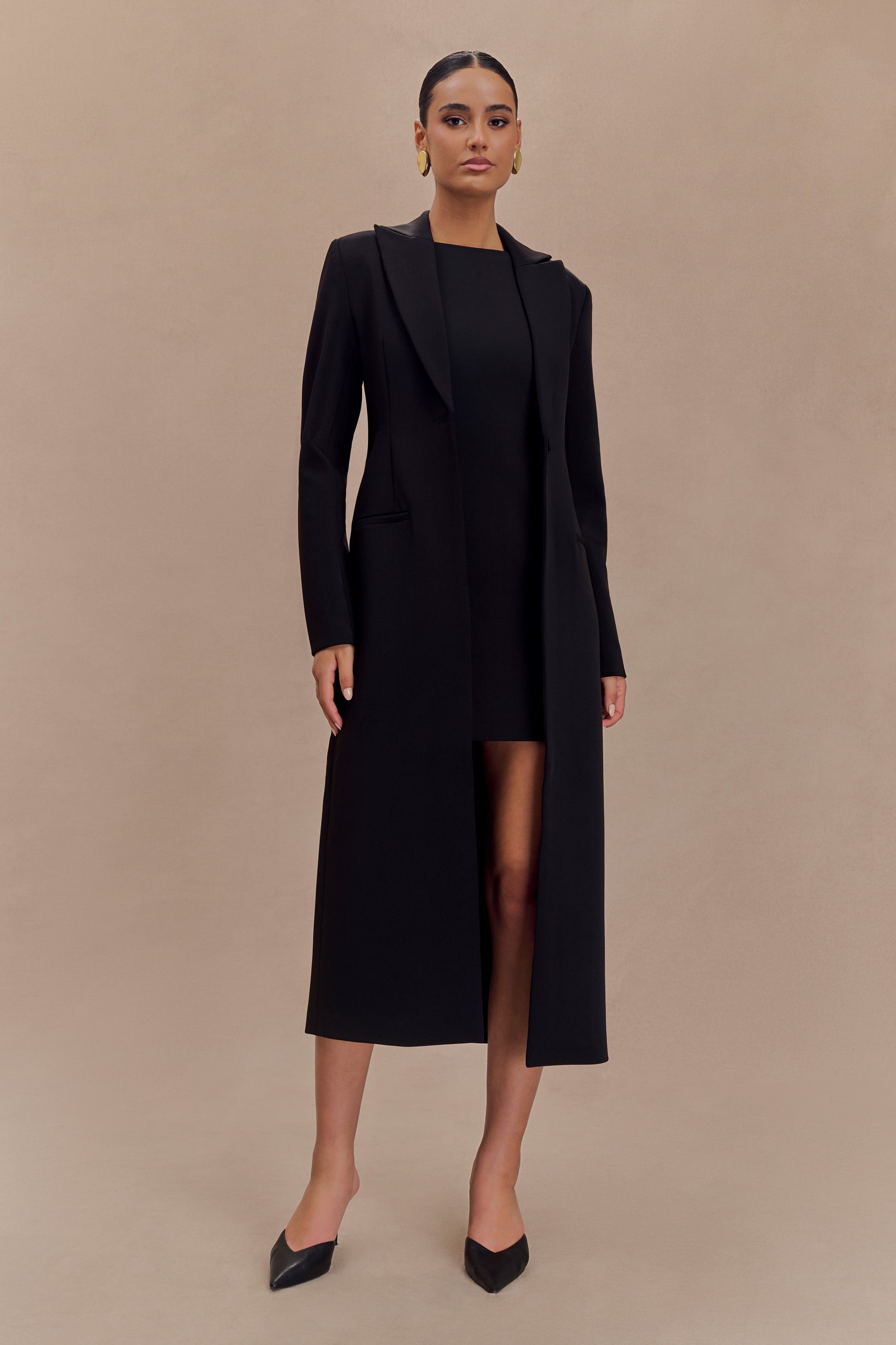Caviar Suiting Coat / Black | MESHKI | 3XL Caviar Suiting Coat / Black | MESHKI | 3XL