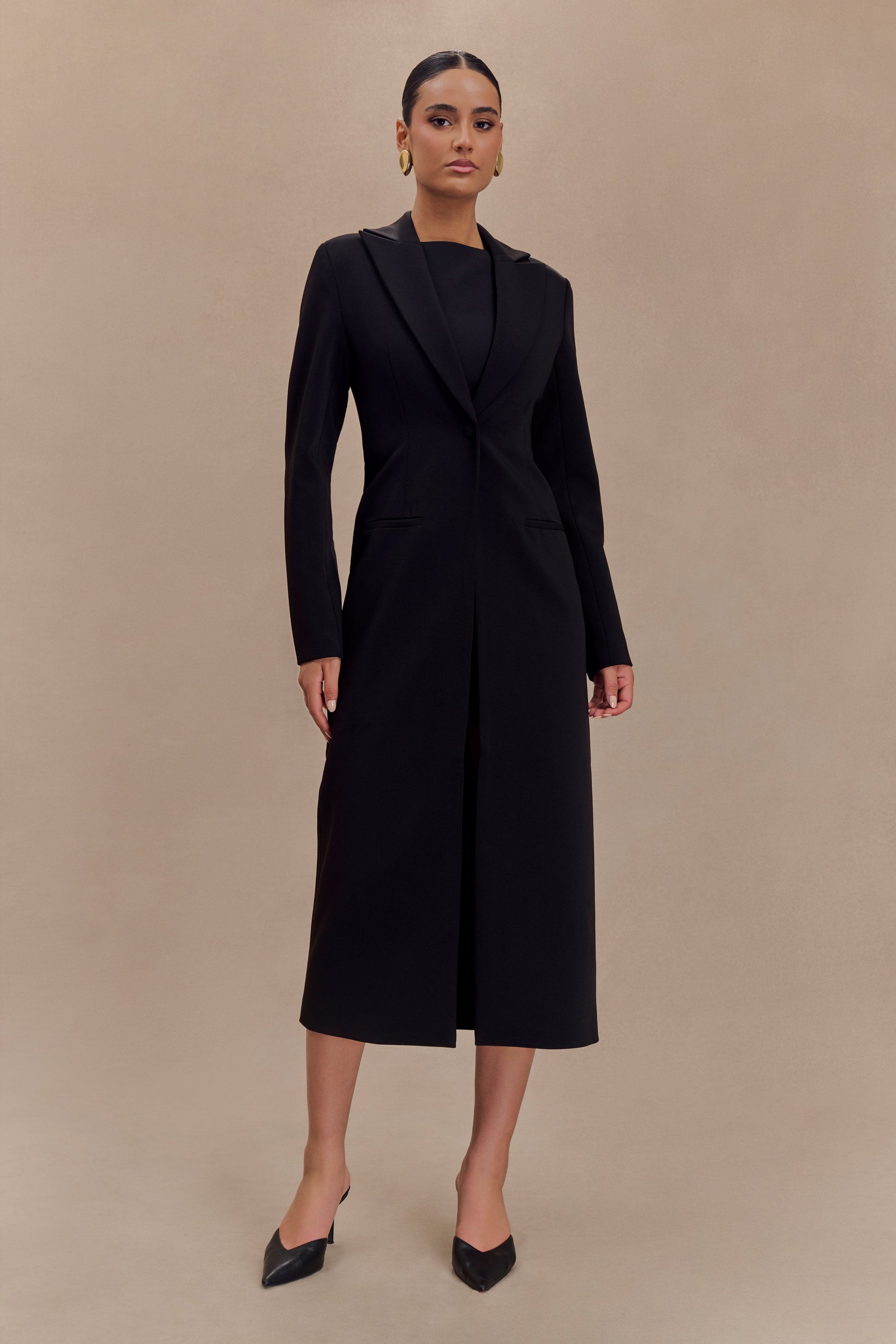 Caviar Suiting Coat / Black | MESHKI