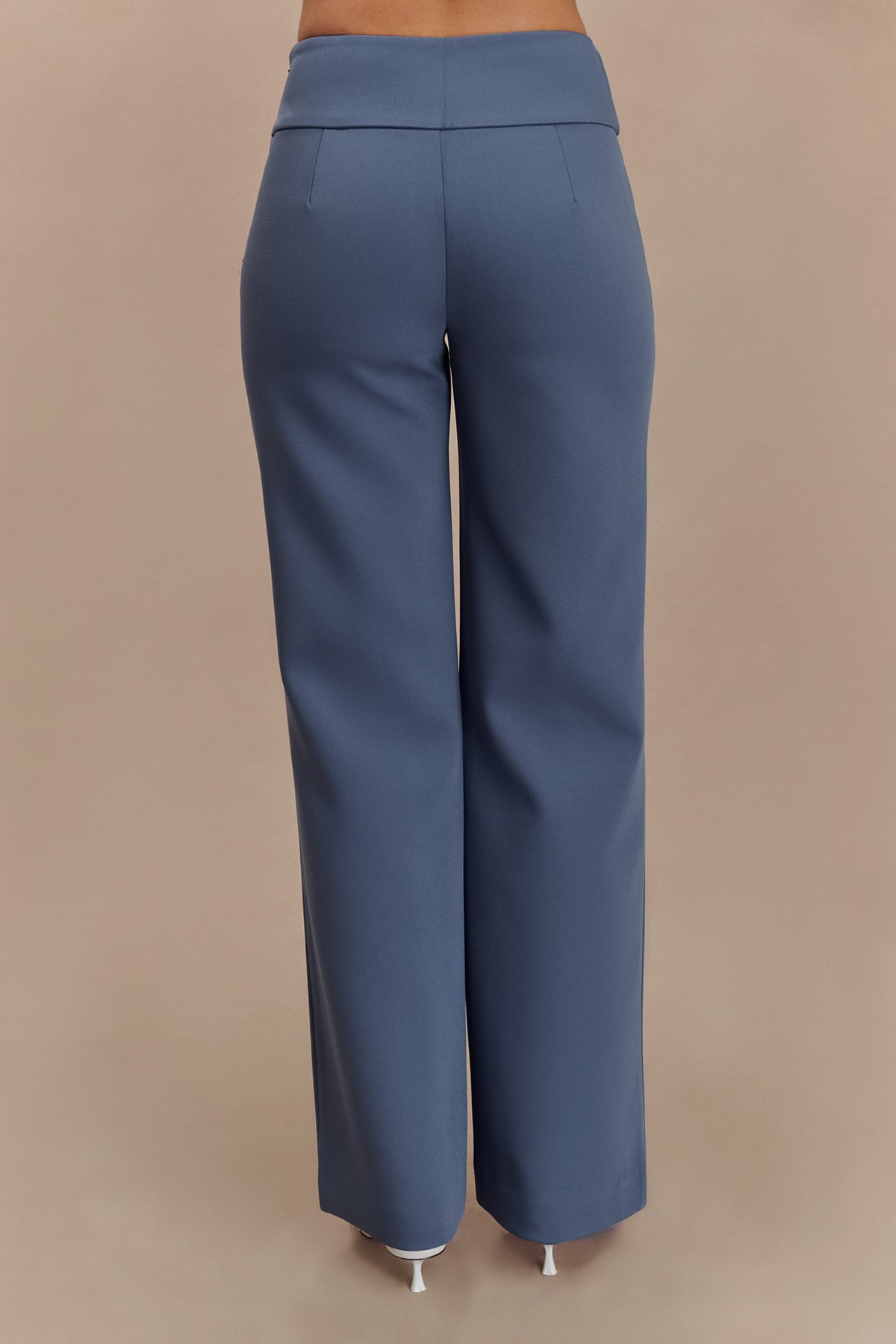 Lindie Straight Leg Suiting Pants - Steel #12