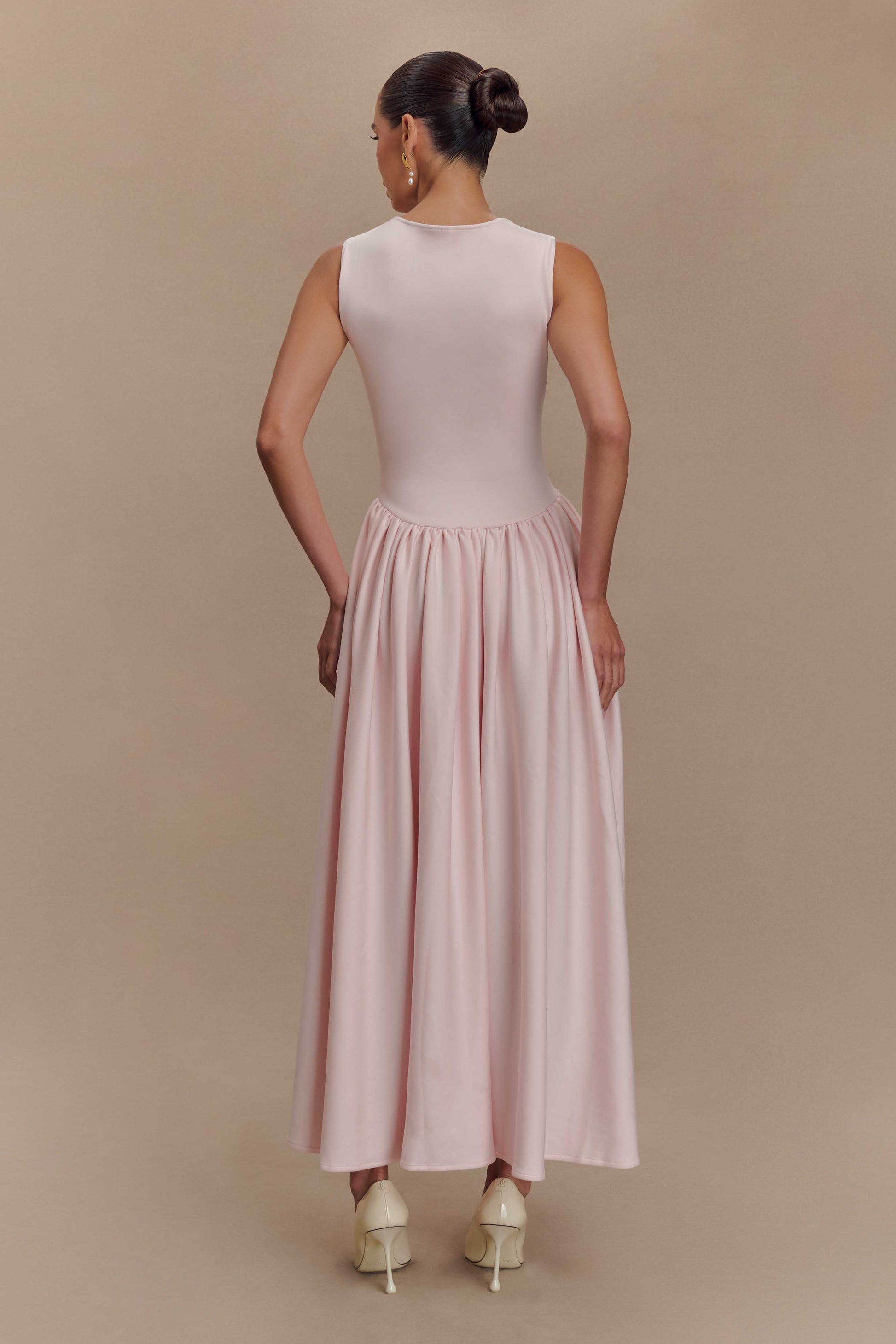 pink scuba dress Xscape Women's Ruffled One-Shoulder Scuba Gown - Sage