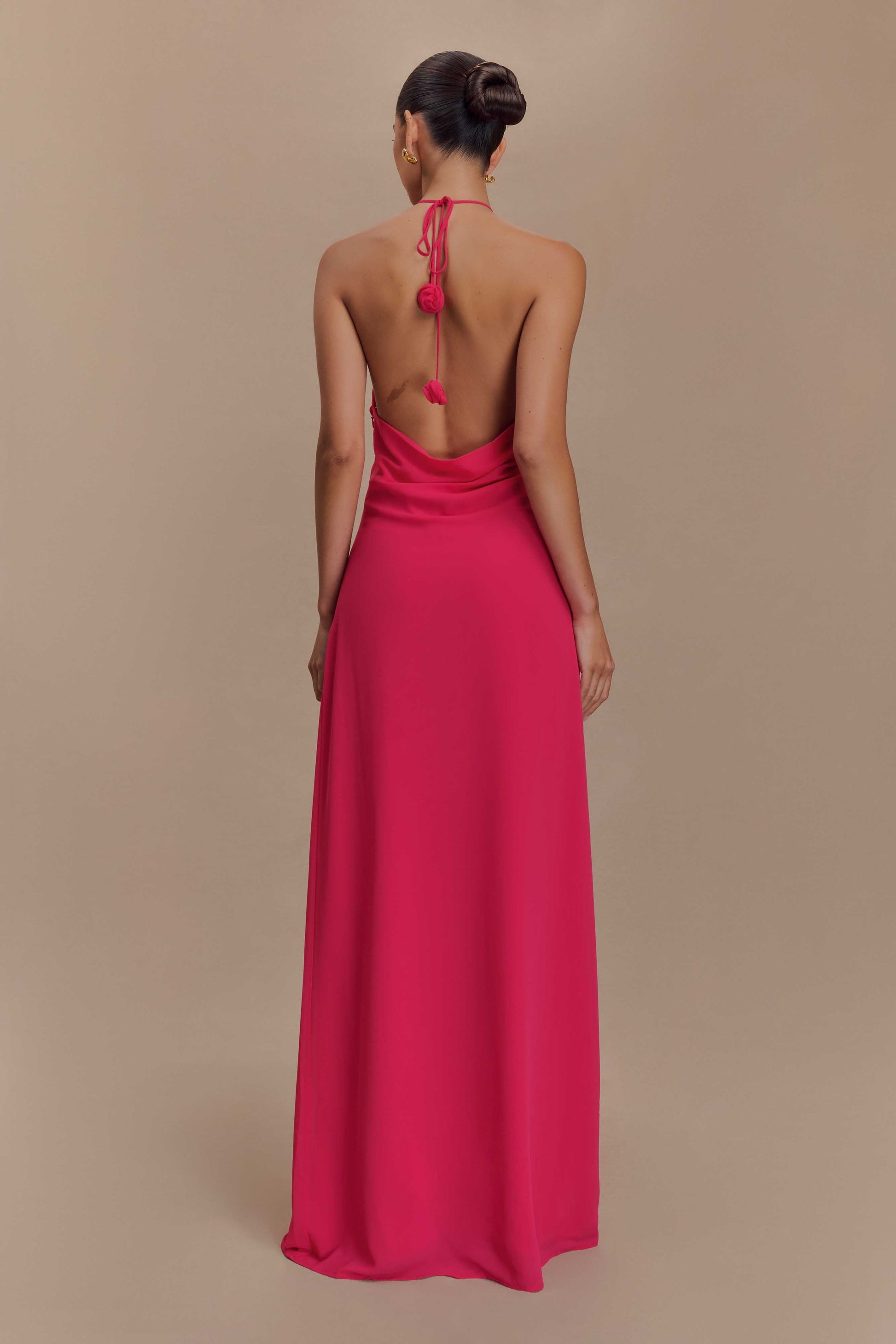 Rosalia Cowl Neck Maxi Dress / Raspberry | Meshki | XL Rosalia Cowl Neck Maxi Dress / Raspberry | Meshki | XL