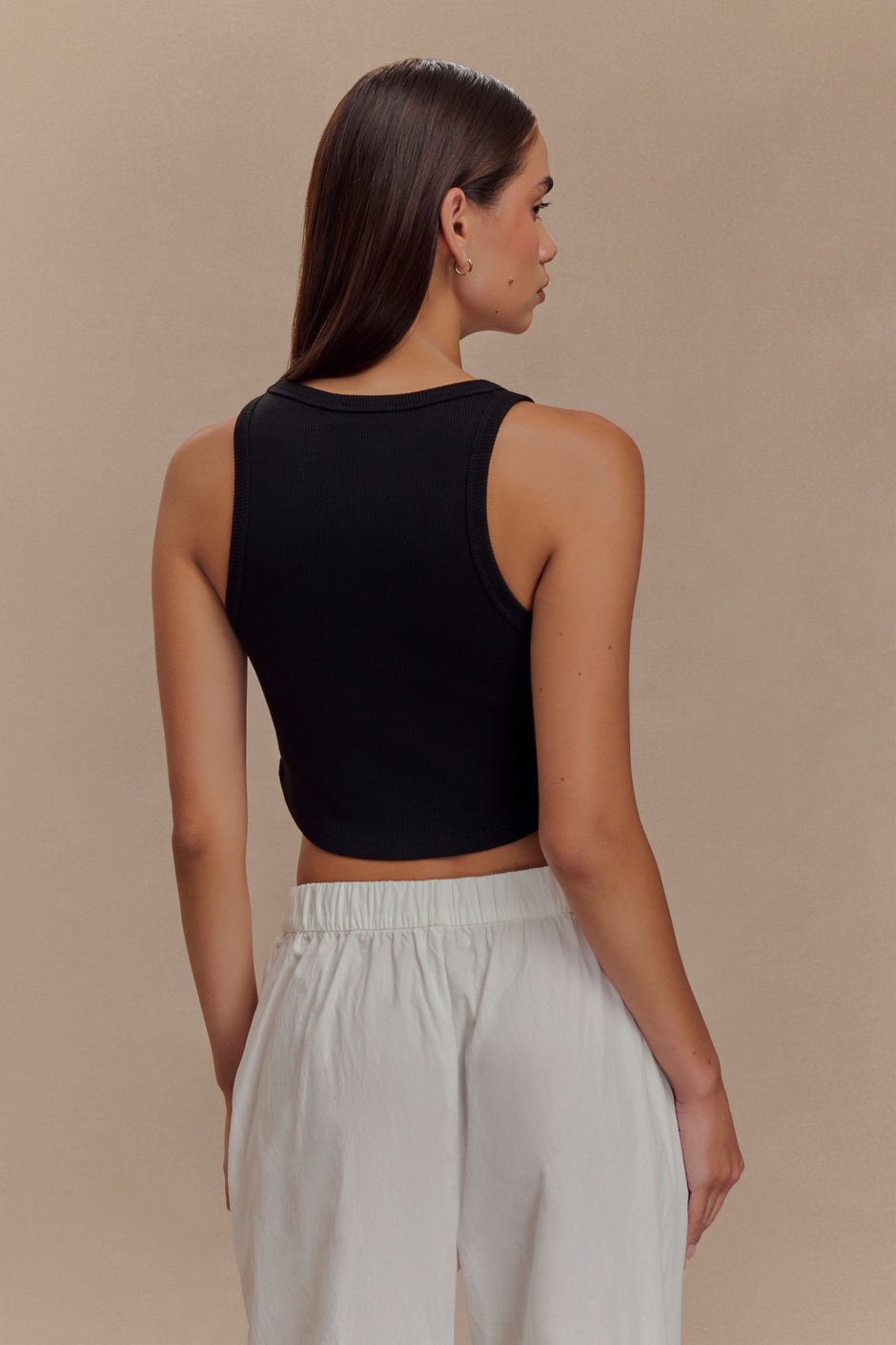 Mesh Capri with faux leather Top main image 1