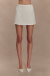 Alix Suiting Mini Skort - Ivory