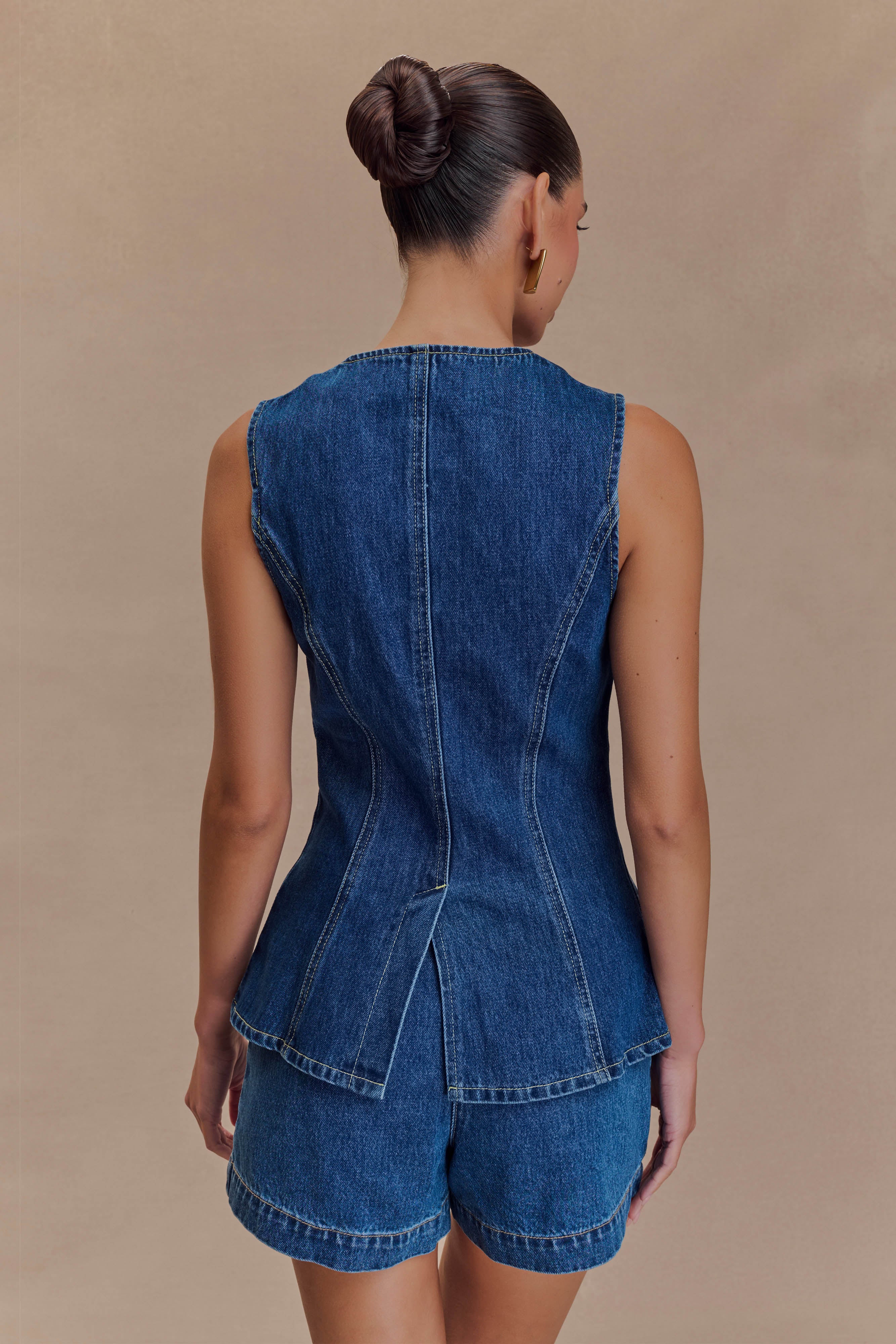 Abel Denim Shorts - Dark Blue | MESHKI US
