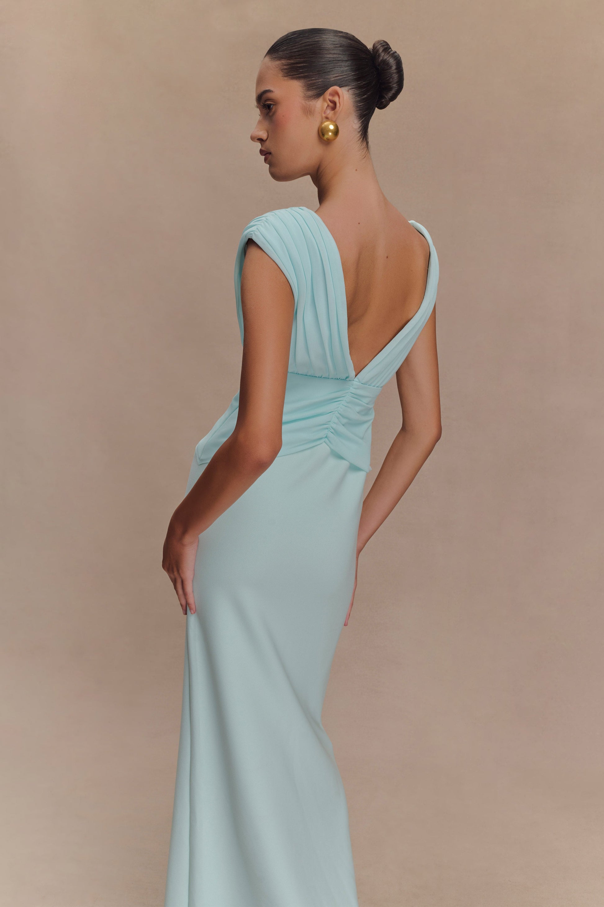 Monique Maxi Dress / Ice Blue | MESHKI