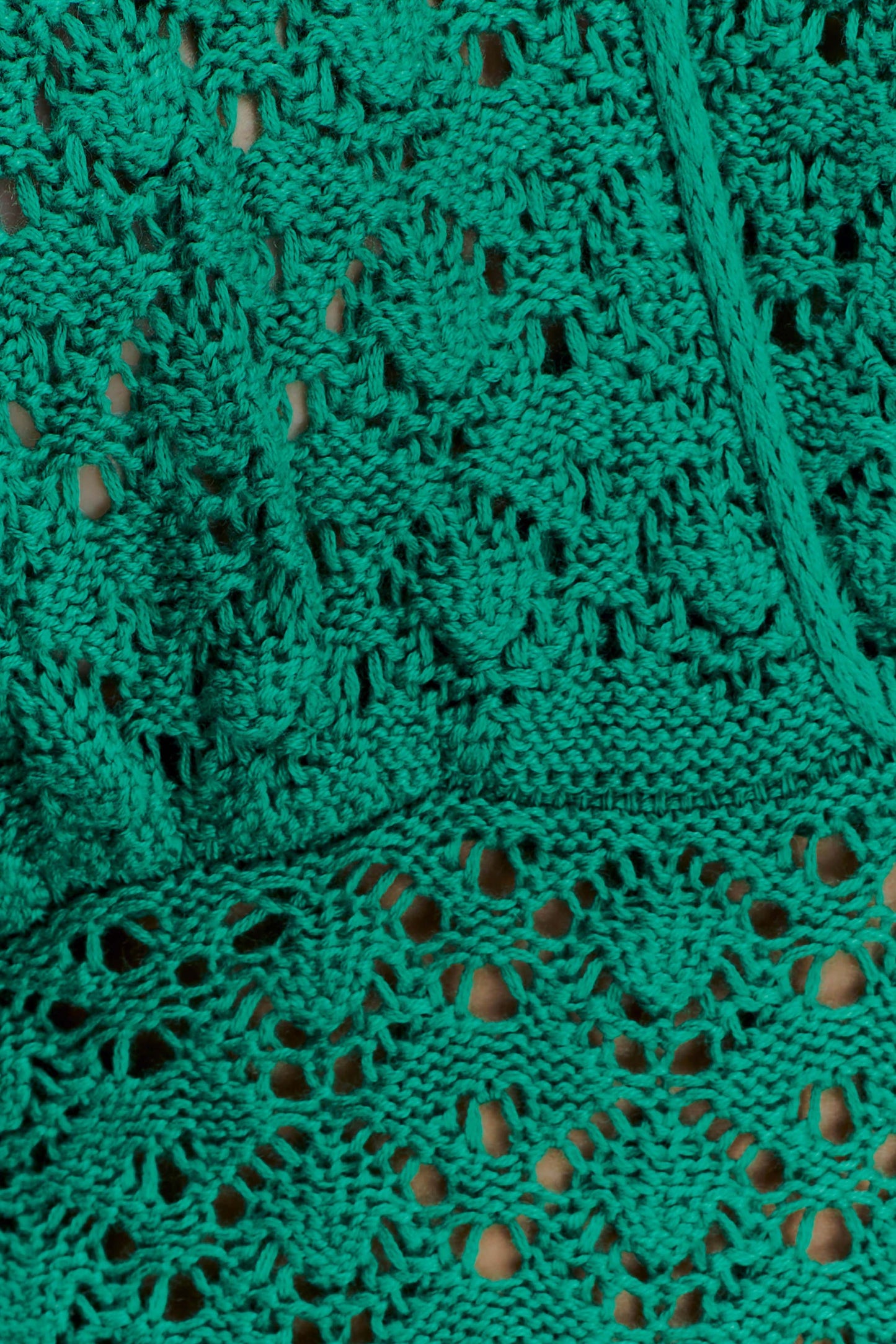 Deeliah Halterneck Crochet Maxi Dress - Emerald