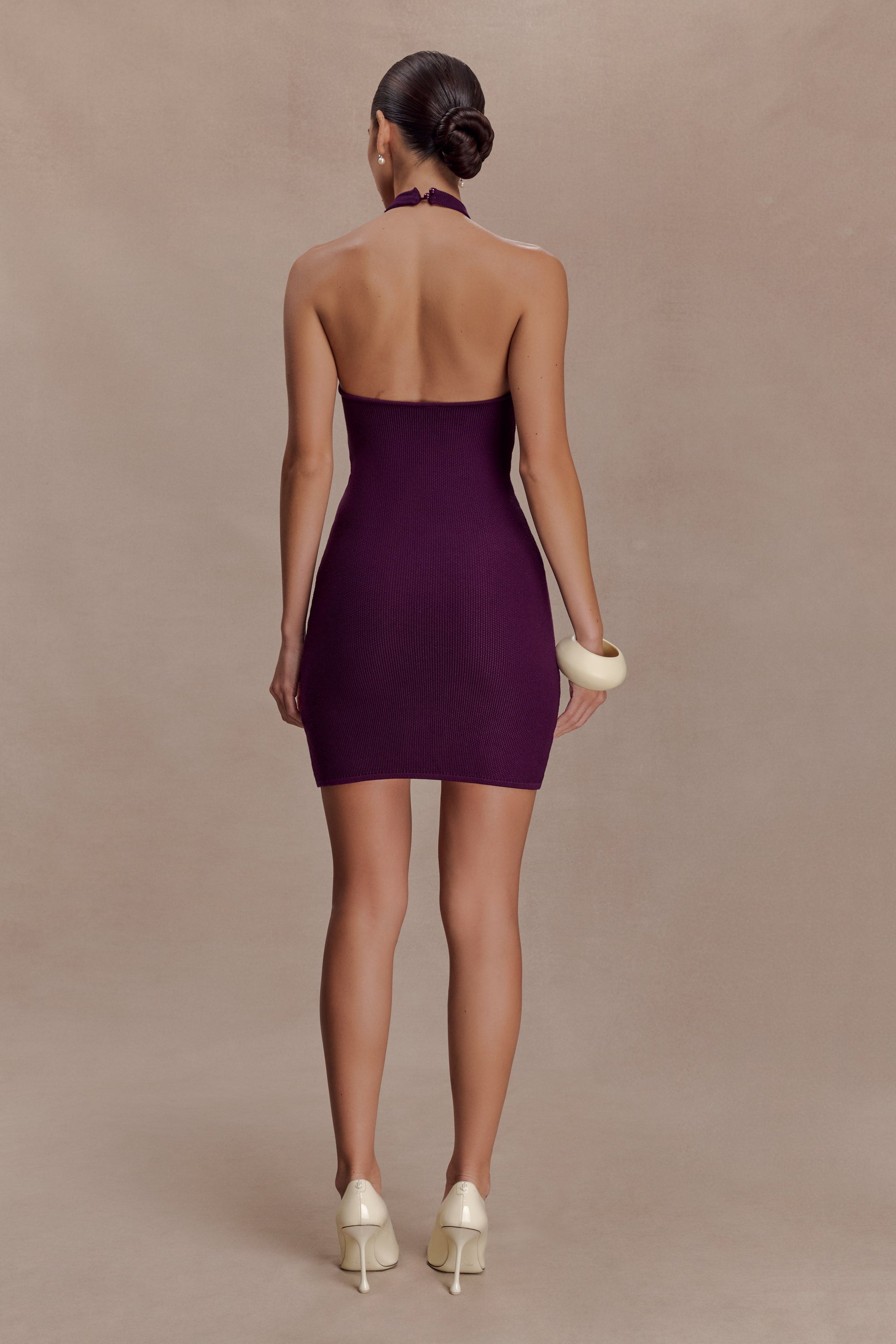 Jacky Tulip Mini Dress - Plum #2
