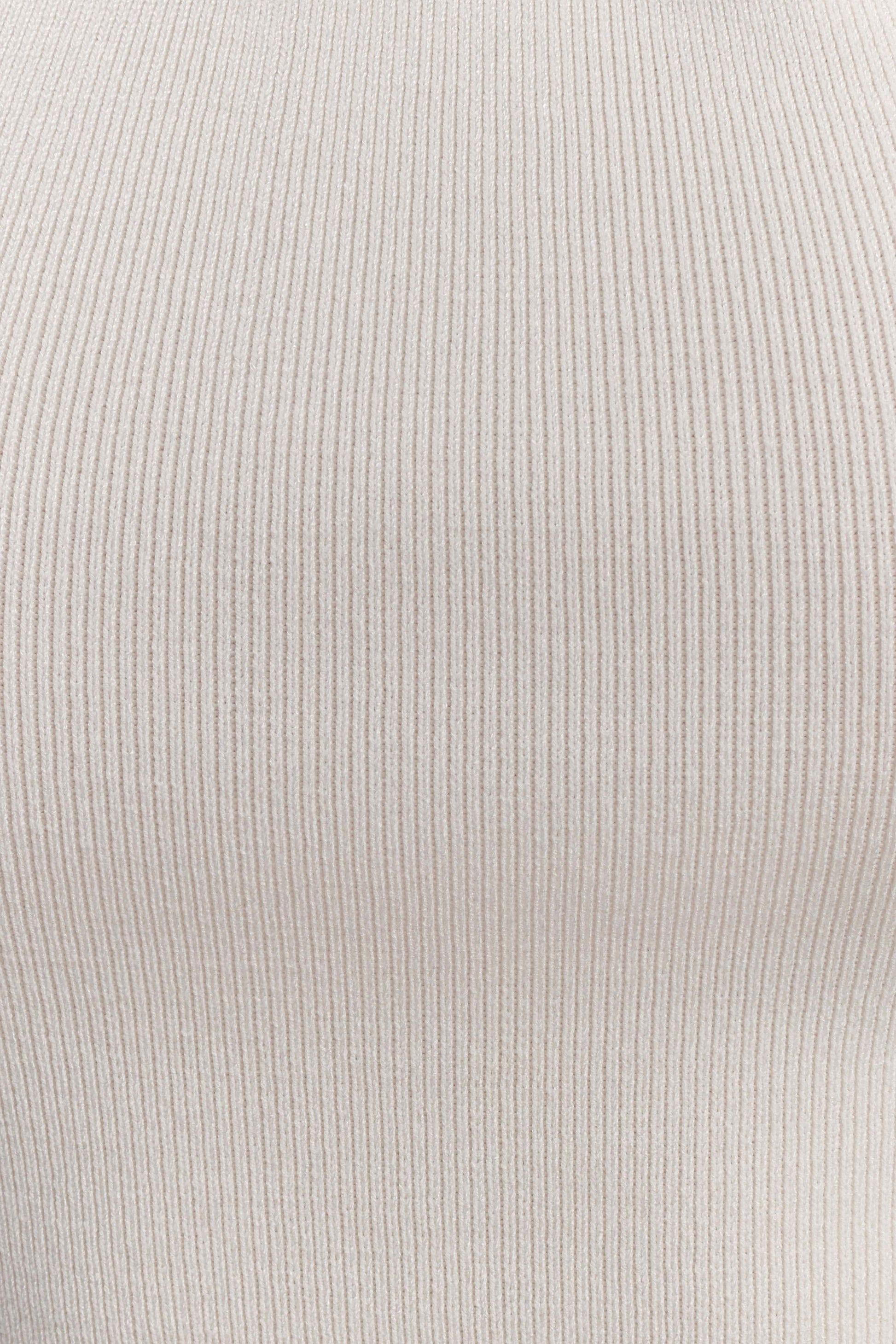 Angelika Twist Front Knit Top - Ivory #6