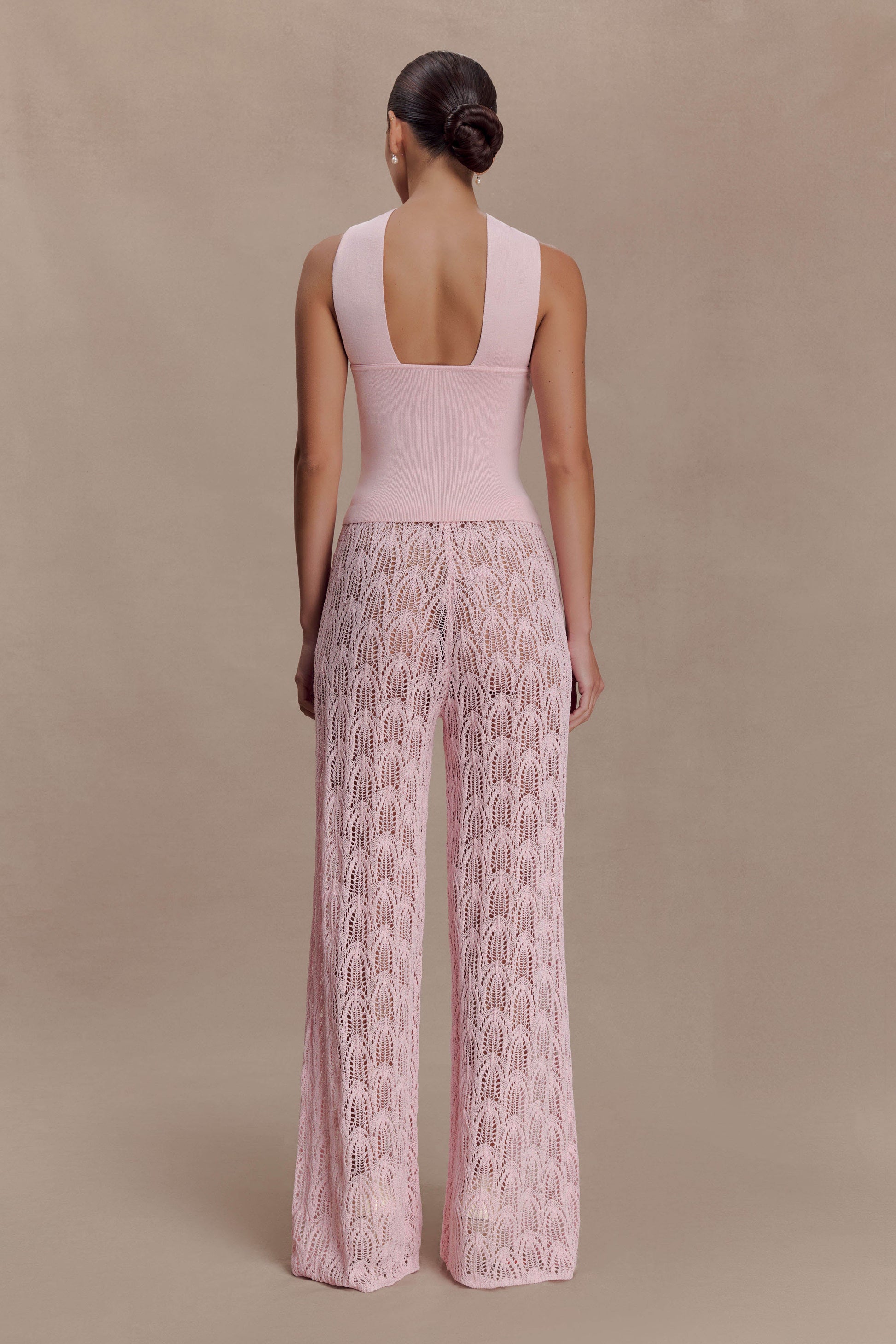 Glinda Crochet Pants - Baby Pink #2