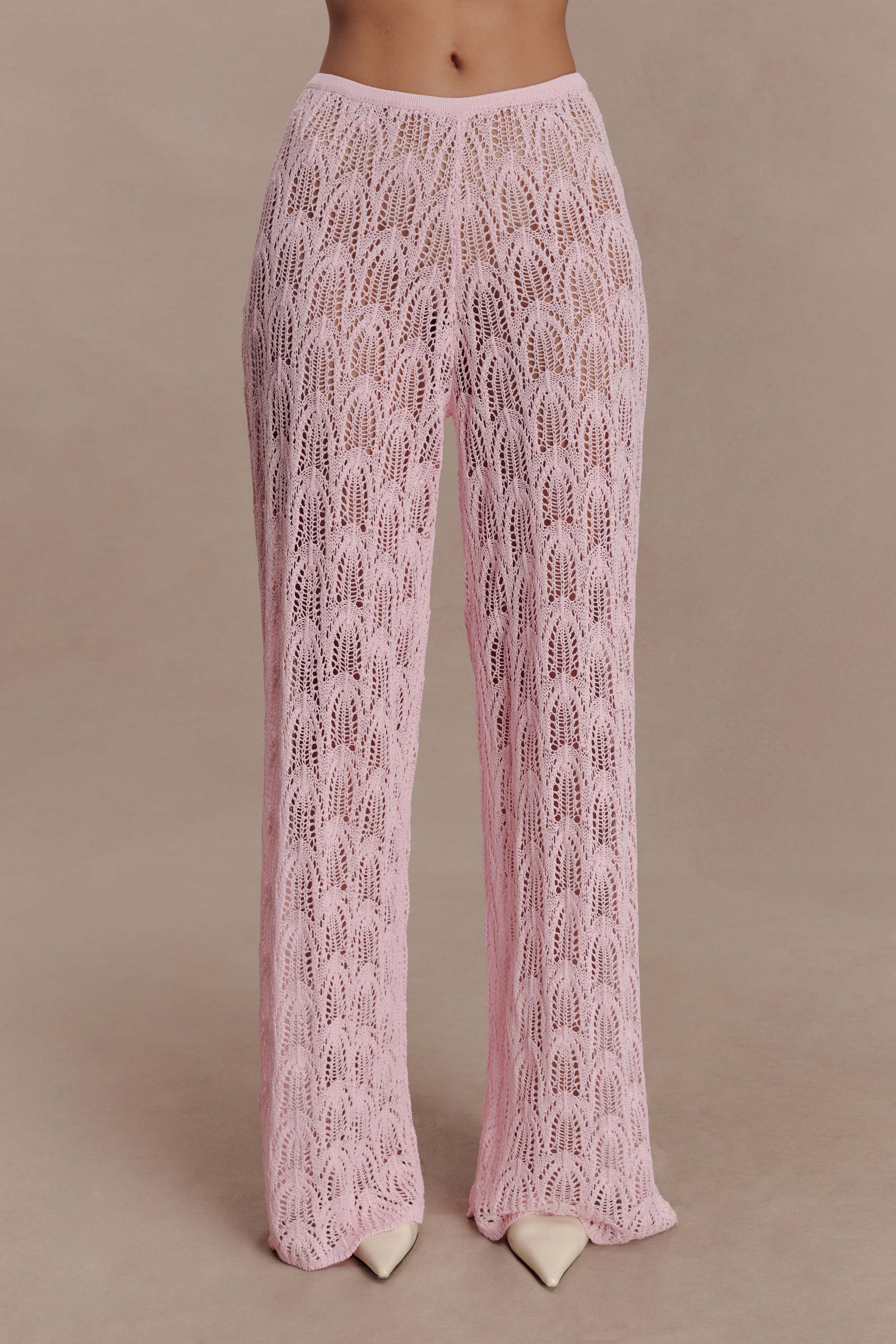Glinda Crochet Pants - Baby Pink #6