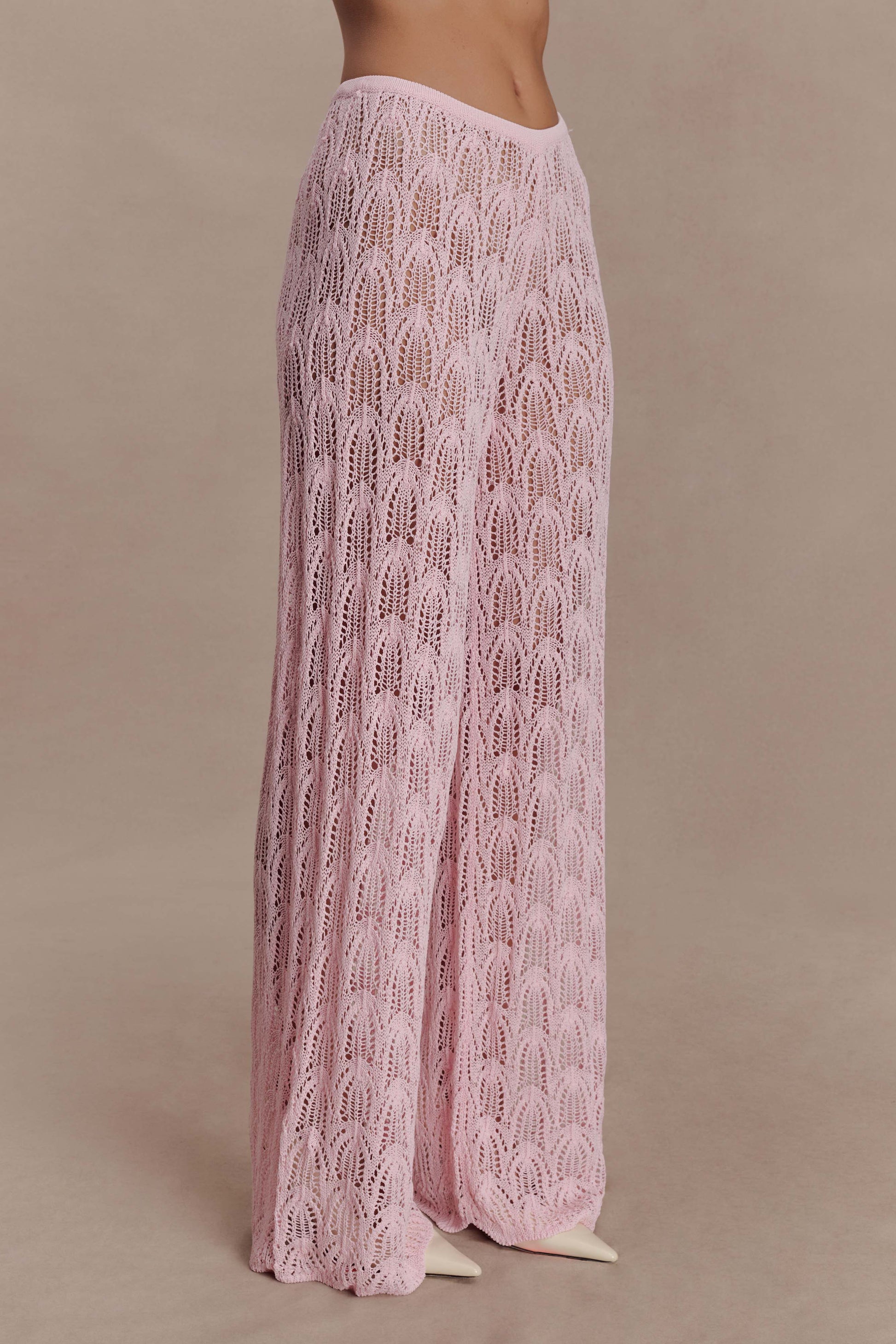 Glinda Crochet Pants - Baby Pink #4