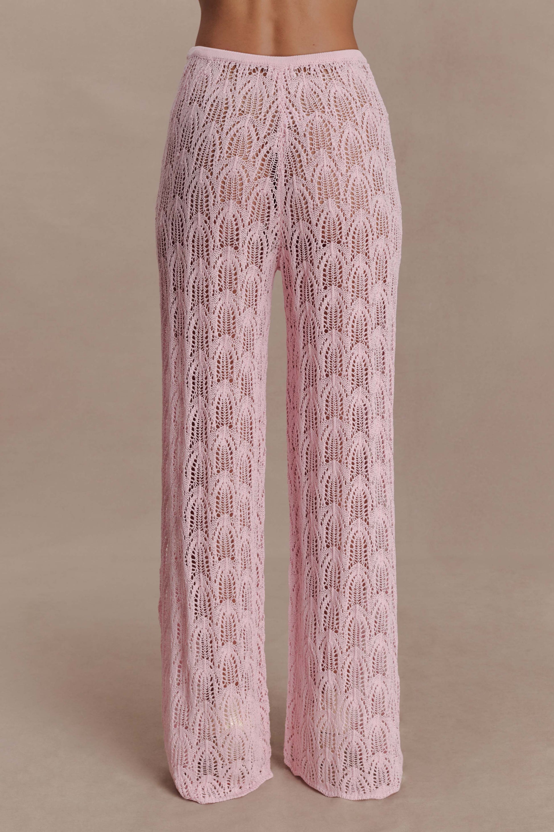 Glinda Crochet Pants - Baby Pink #5