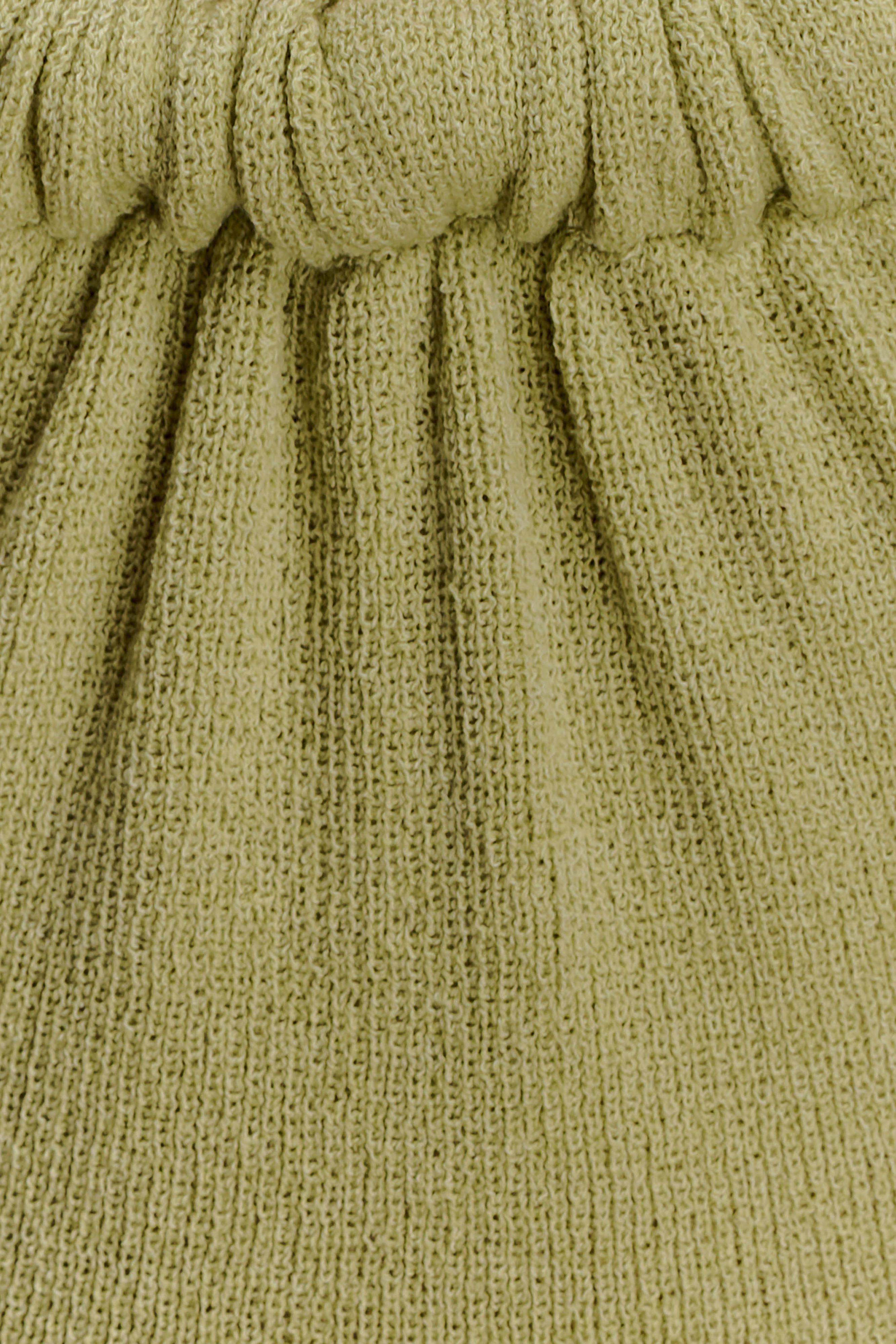 Theresea Halter Knit Maxi Dress - Light Olive | MESHKI US
