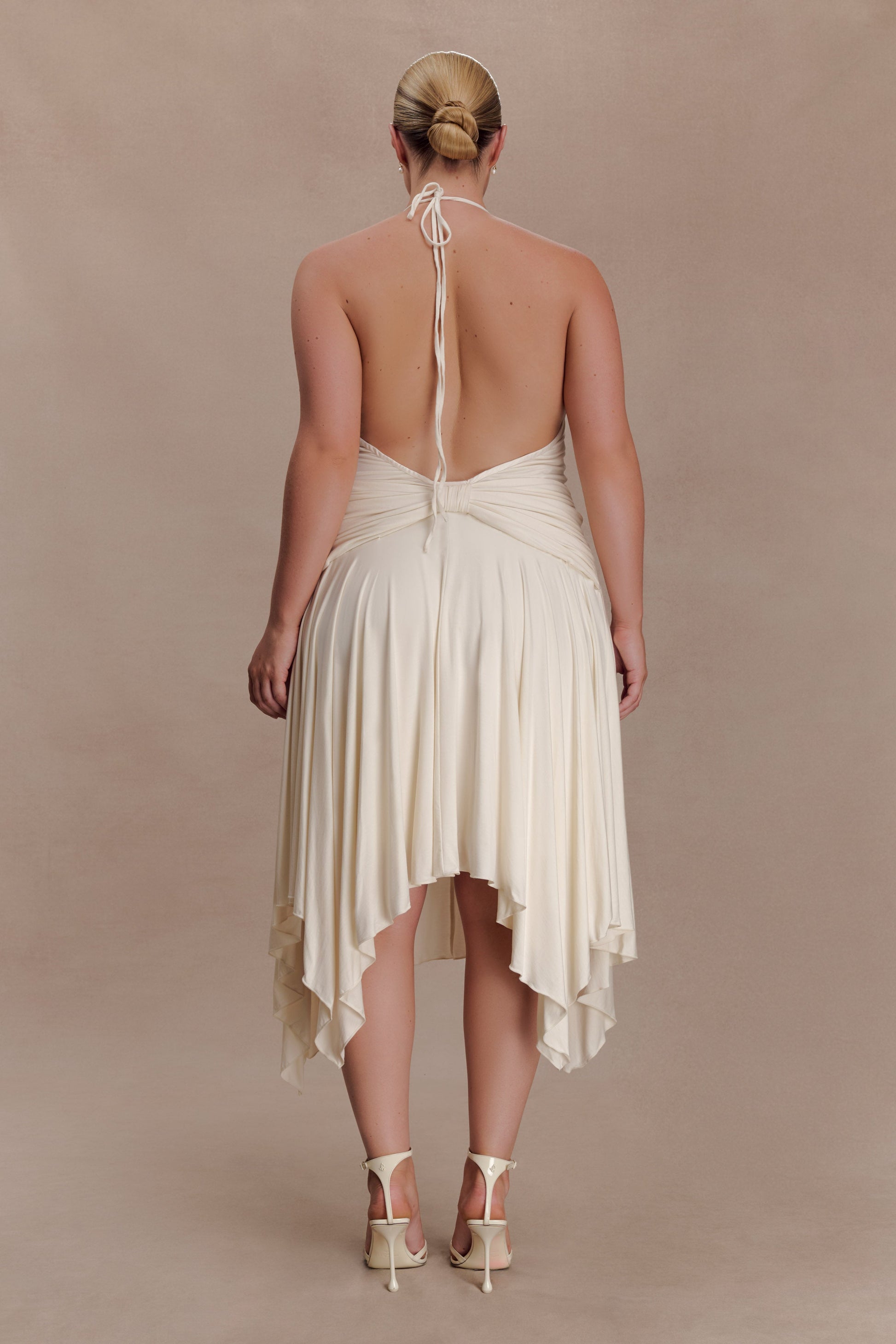 Sylvie Modal Hankie Midi Dress / Ivory | MESHKI Sylvie Modal Hankie Midi Dress / Ivory | MESHKI