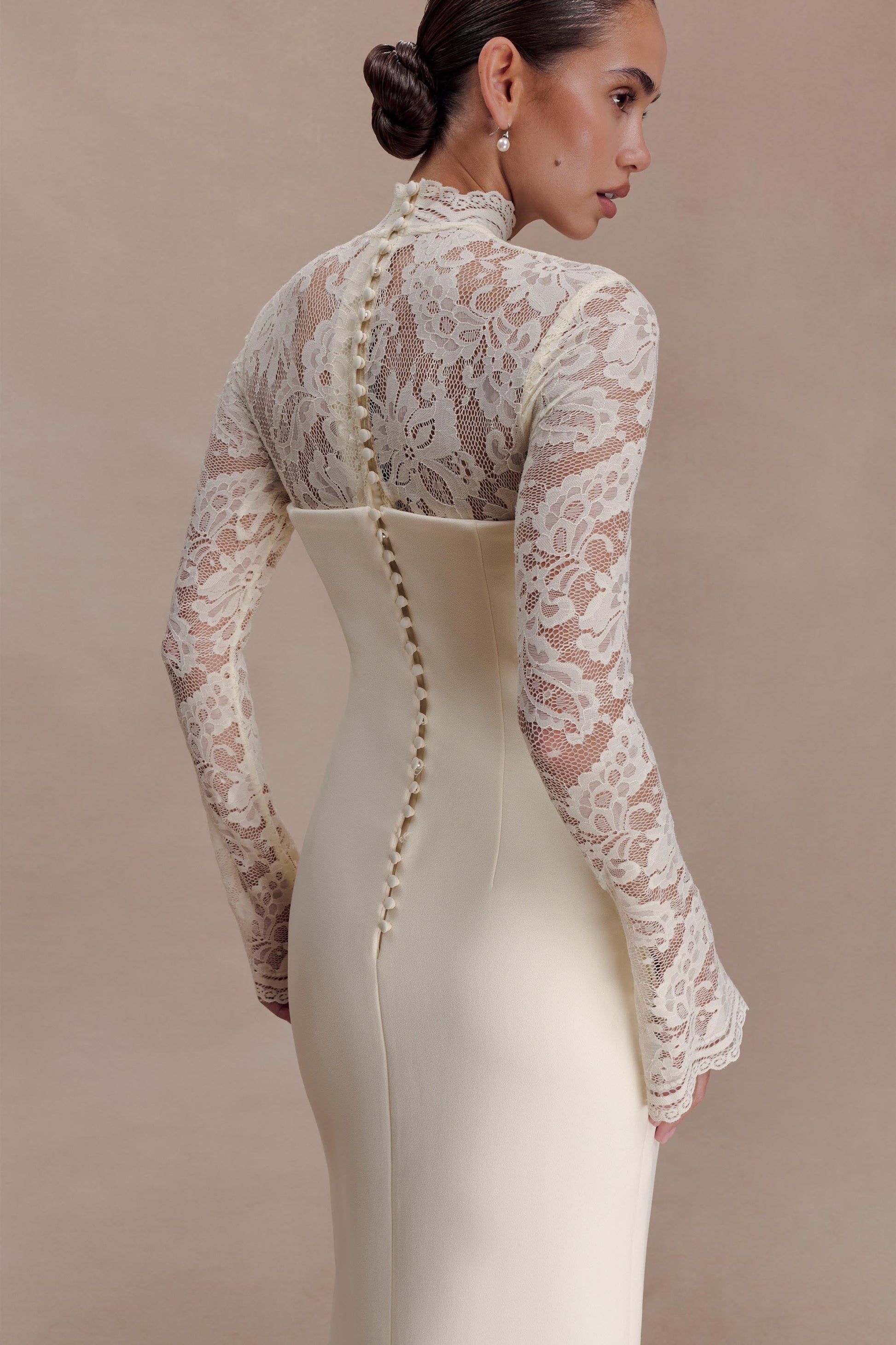 fitted lace wedding dress Long Sleeve Lace Maxi Dress fitted lace wedding dress Long Sleeve Lace Maxi Dress