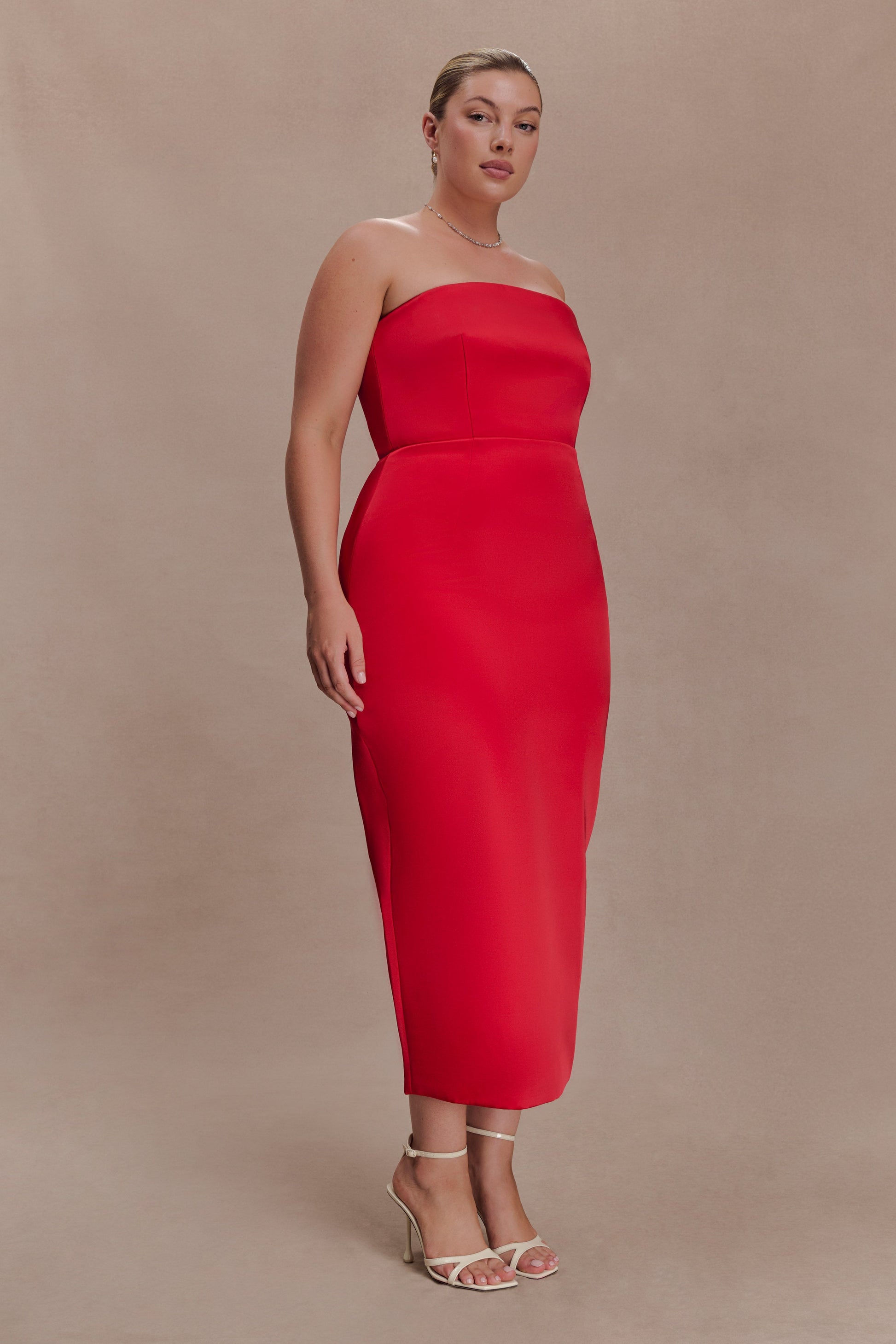 Ophelia Peplum Satin Maxi Dress / Red | MESHKI Ophelia Peplum Satin Maxi Dress / Red | MESHKI