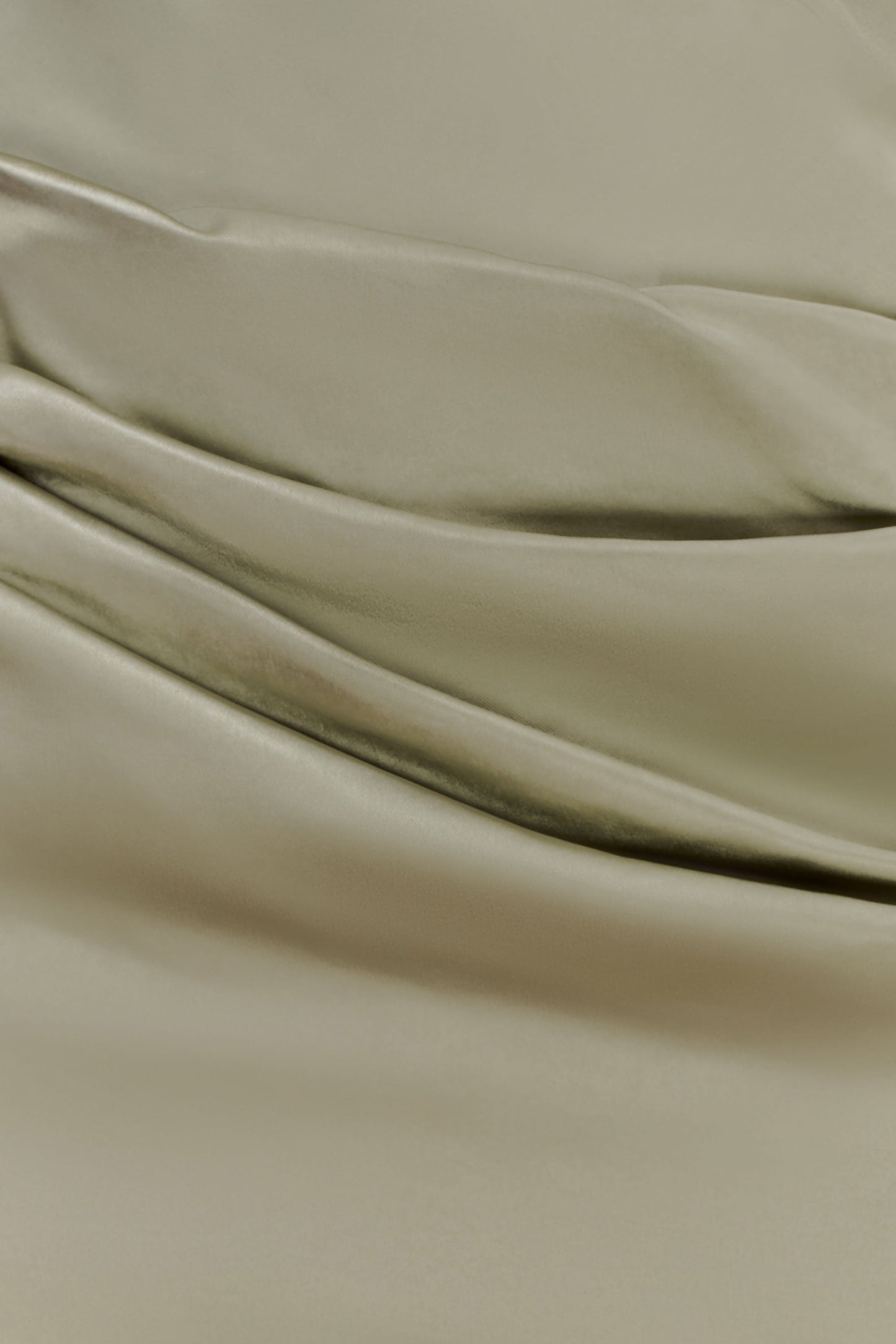 Dalia Off Shoulder Satin Maxi Dress - Sage