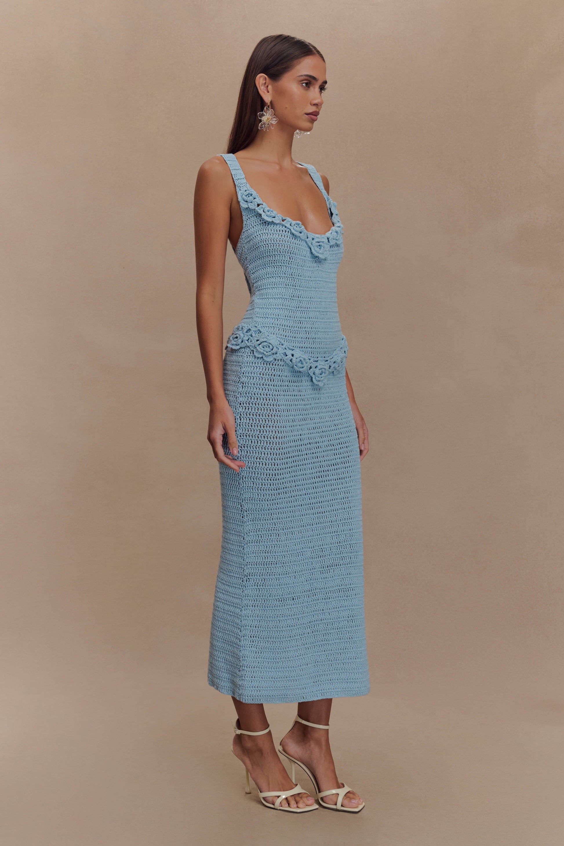 long crochet dress DONT LET ME GO MAXI this white floor Crochet Carly Maxi Dress -