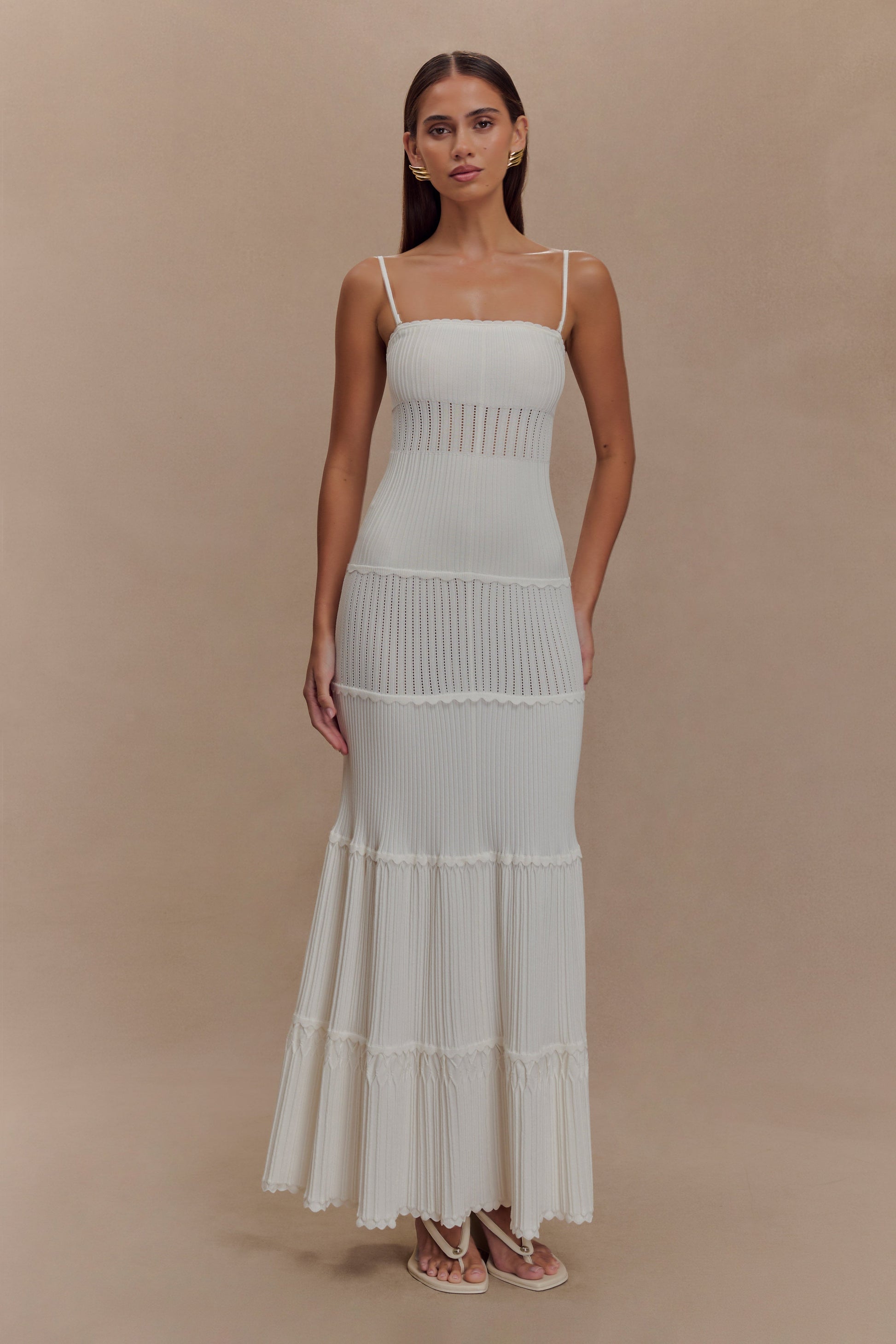 knit pointelle dress Lela Rose Pointelle Knit Dress