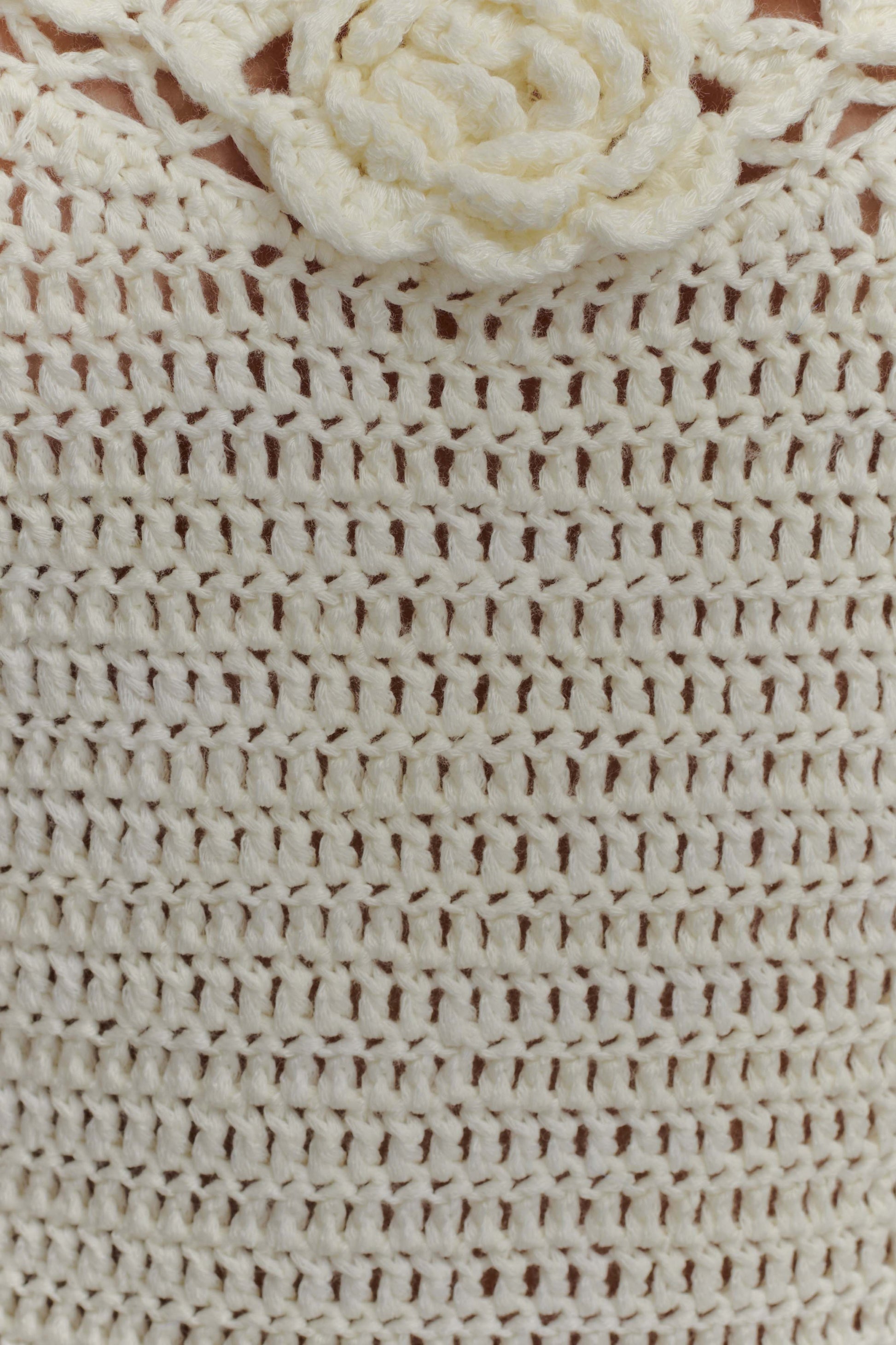 miracle beaded crochet mini dress ivory Peppermayo Miracle Beaded Crochet Mini Dress Ivory