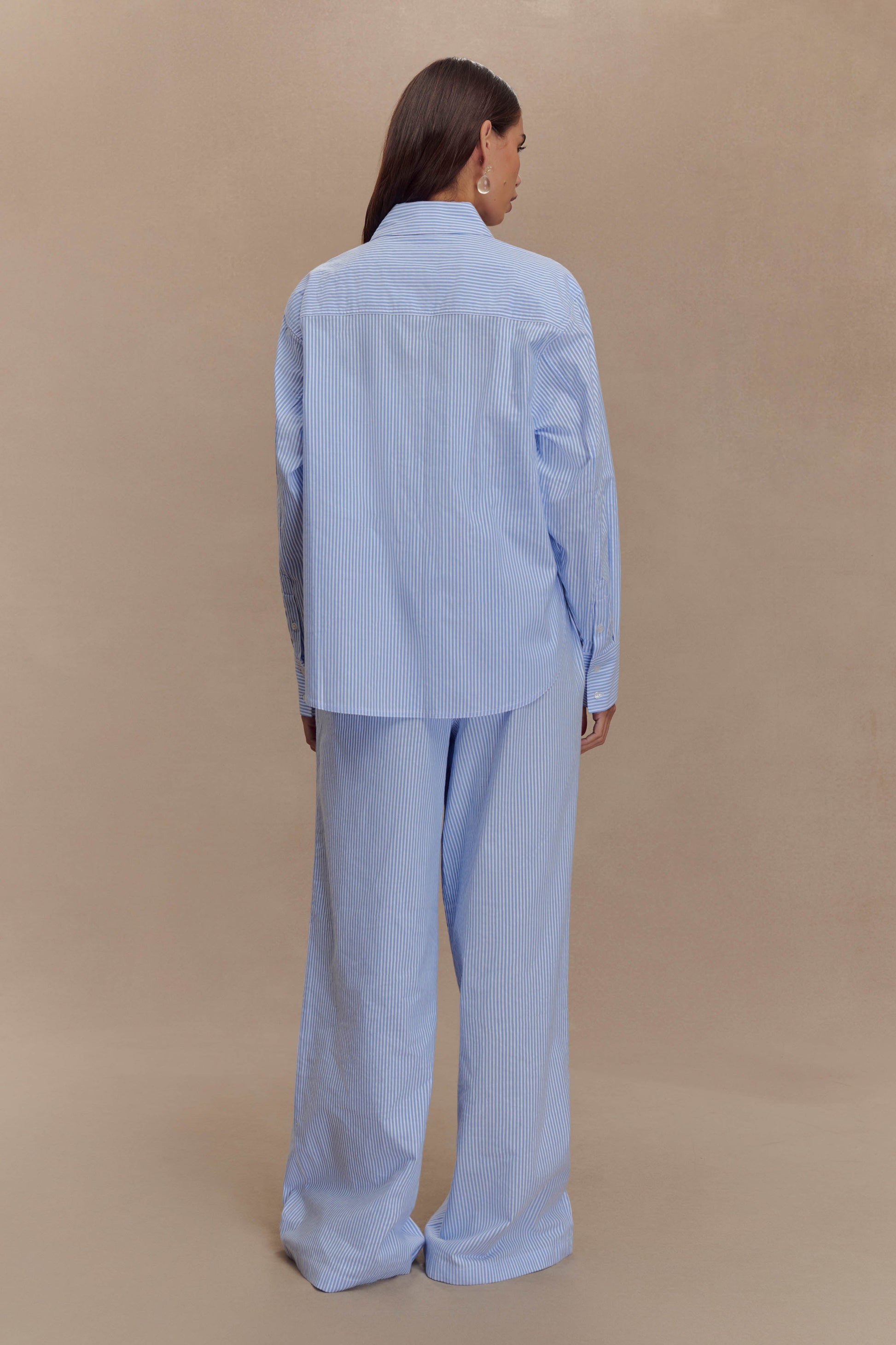 oversized blue dress shirt Haggar Men's Big & Tall Classic-Fit Premium Comfort Dress Shirt - Light Blue