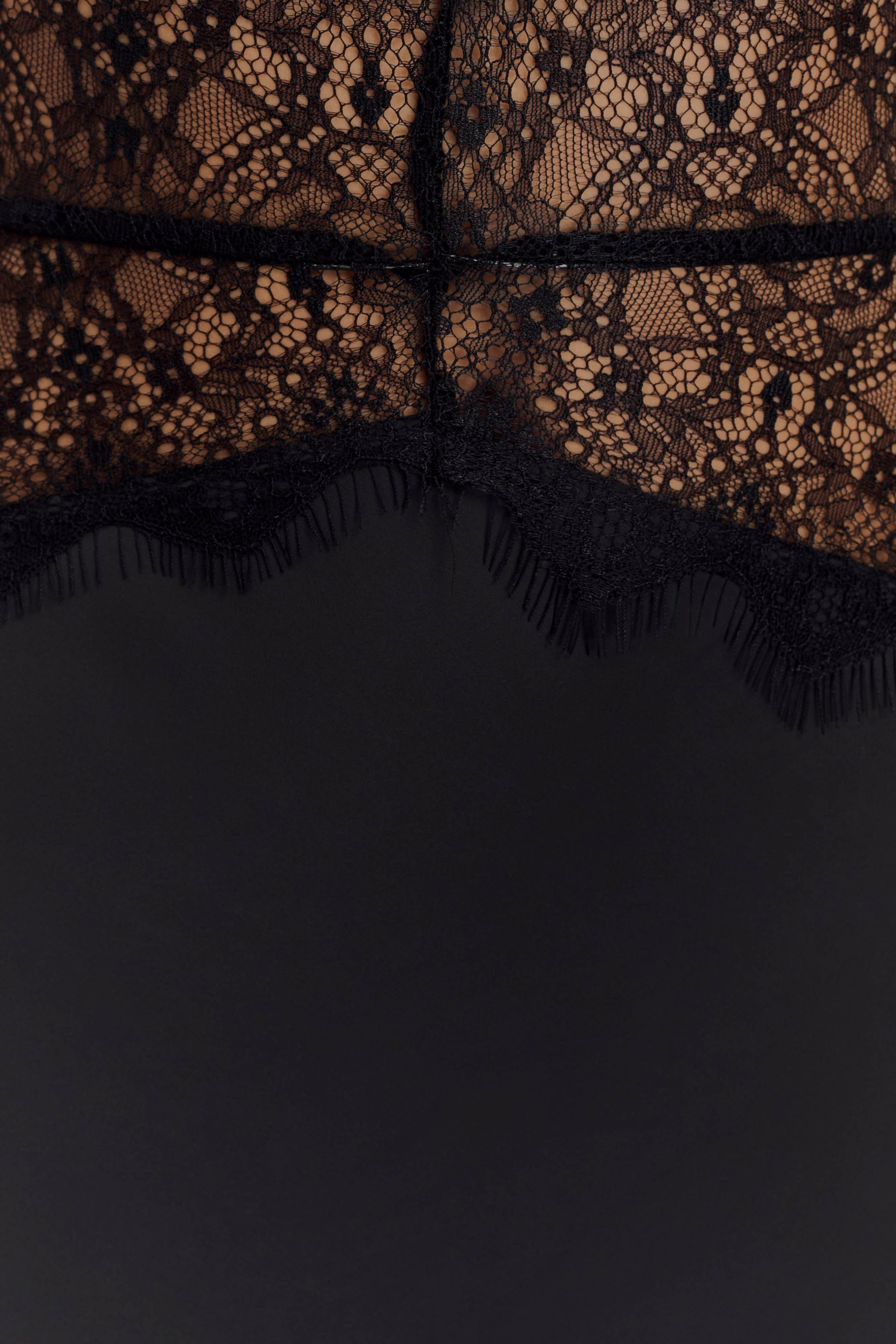 Dinah Lace And Satin Maxi Dress - Black | MESHKI US Dinah Lace And Satin Maxi Dress - Black | MESHKI US