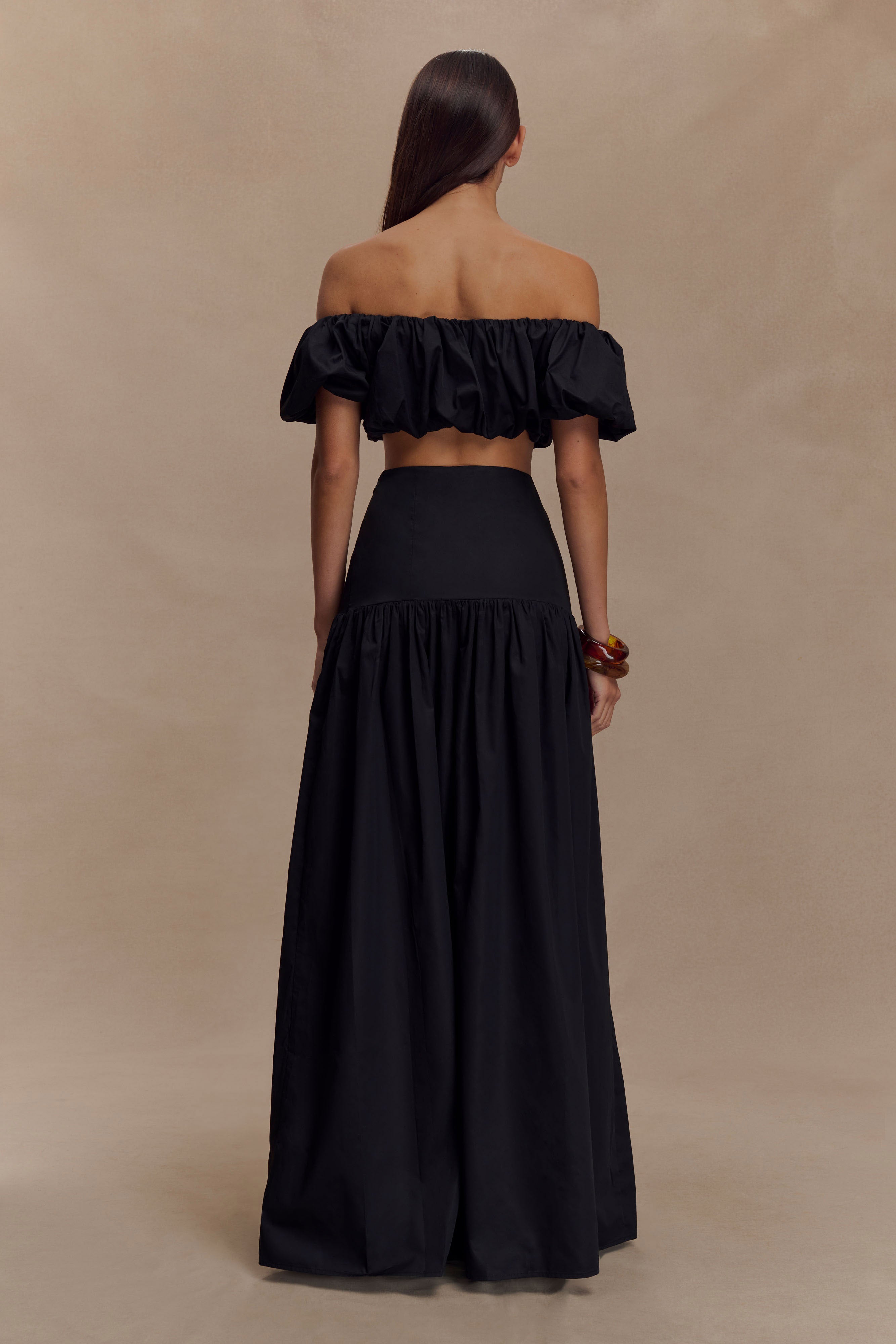 Autumn Maxi Skirt - Black | MESHKI US