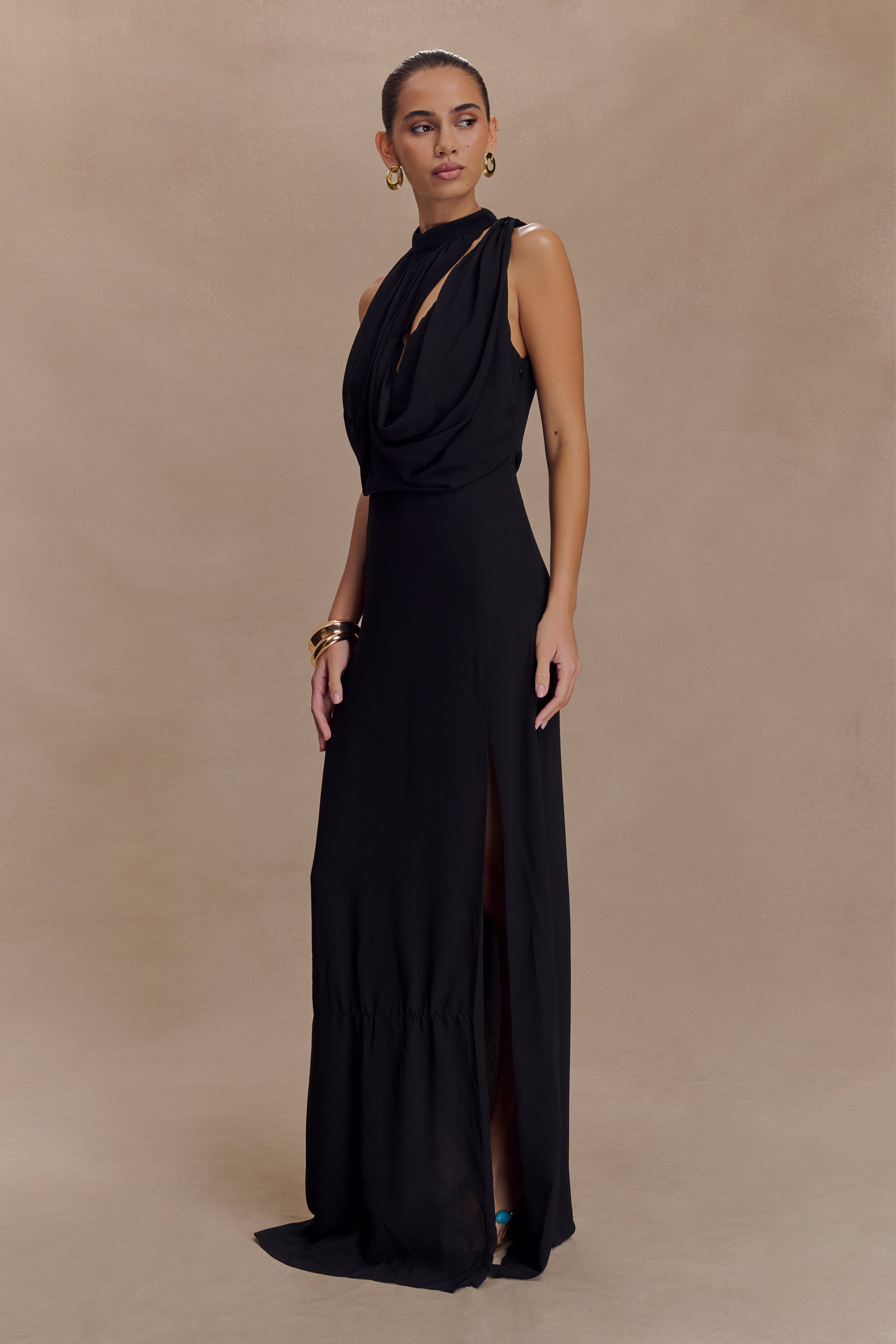Machessa Cowl Neck Maxi