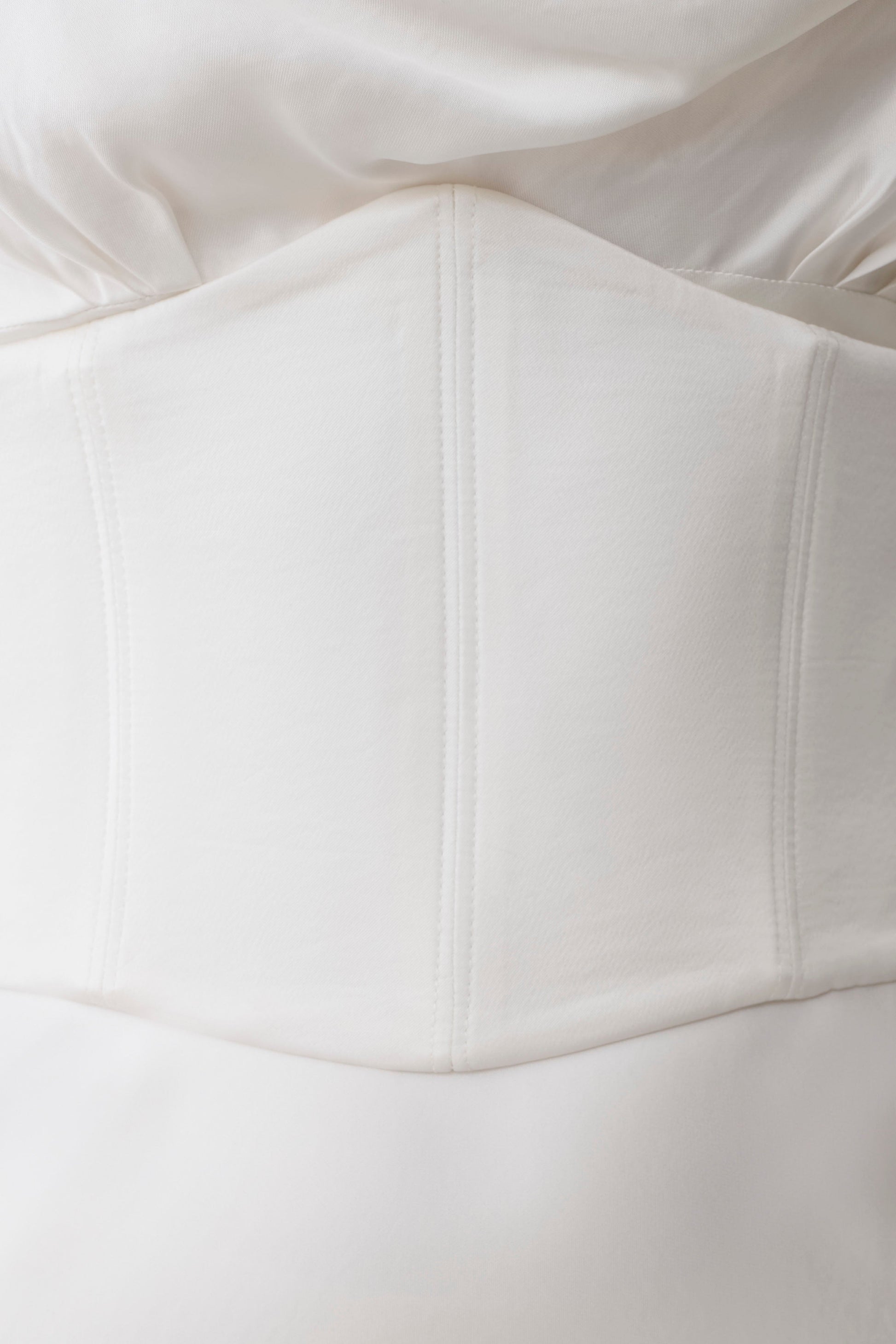 Seraphine Corset Satin Maxi Dress - Ivory #6