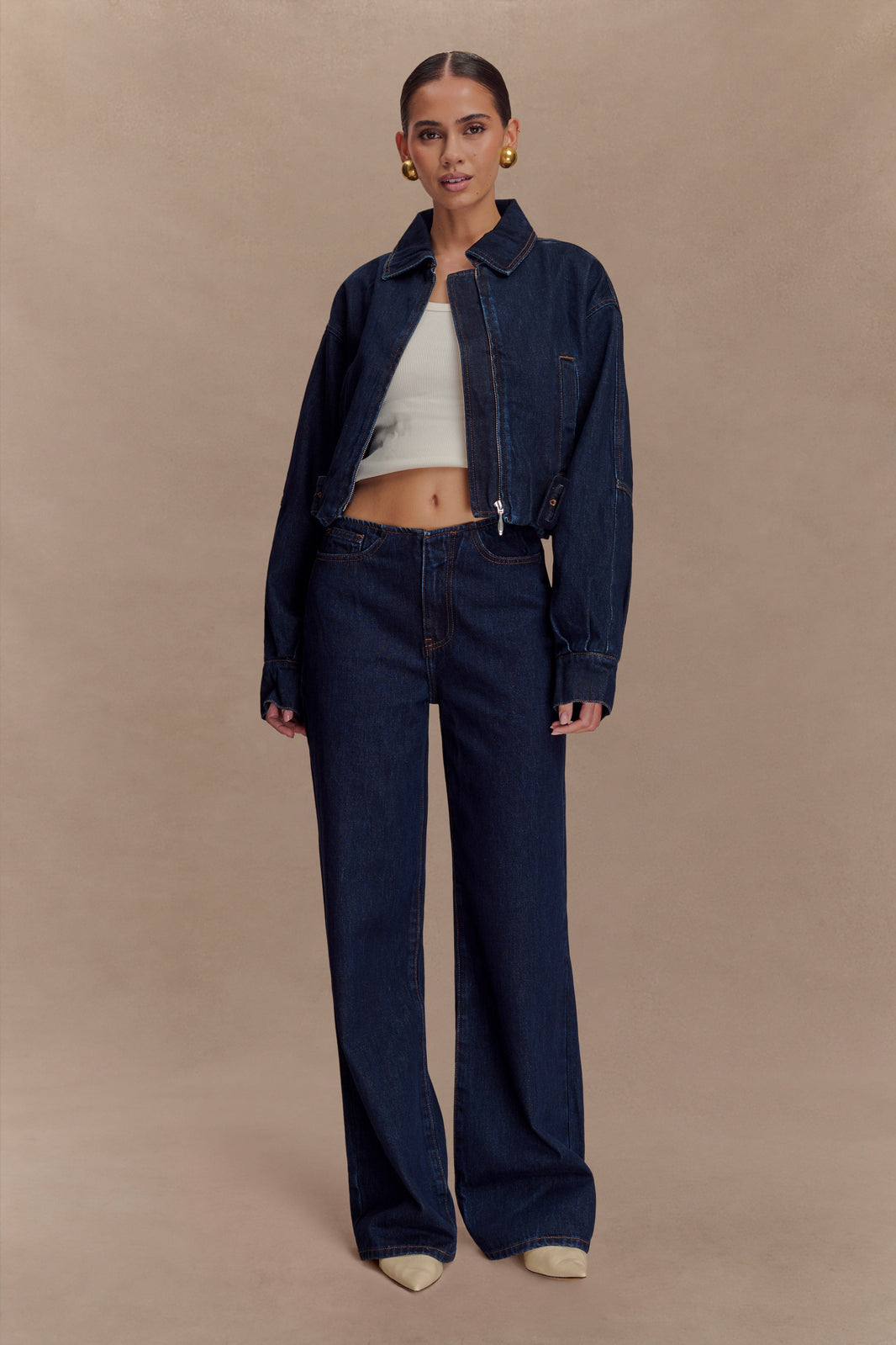 Renae Rib Pant - Indigo