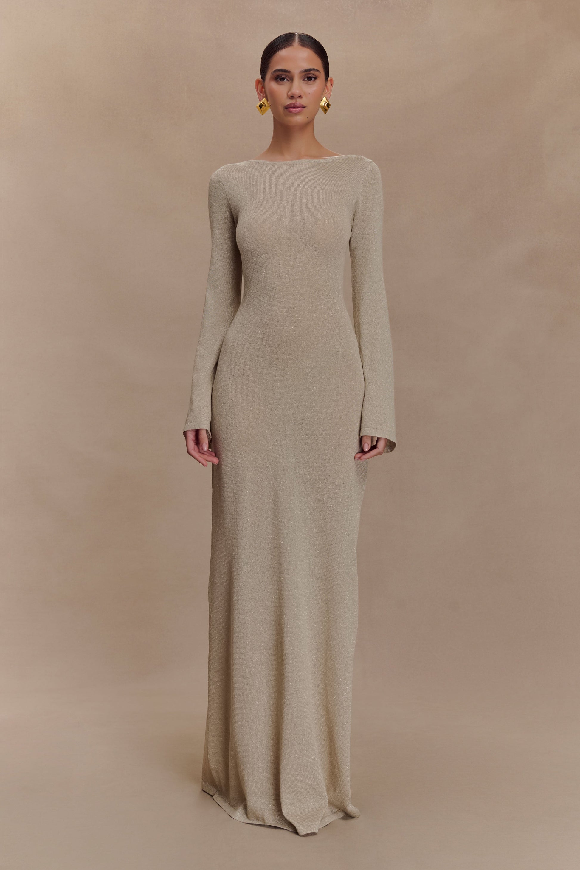 gold sequin long sleeve maxi dress DAZY Women's Luxury Champagne Gold Sequin Maxi Dress,Elegant Fur Patchwork Long Sleeve Split Hem Autumn Prom New Year Eve Dining Sparkly Casual Dresses