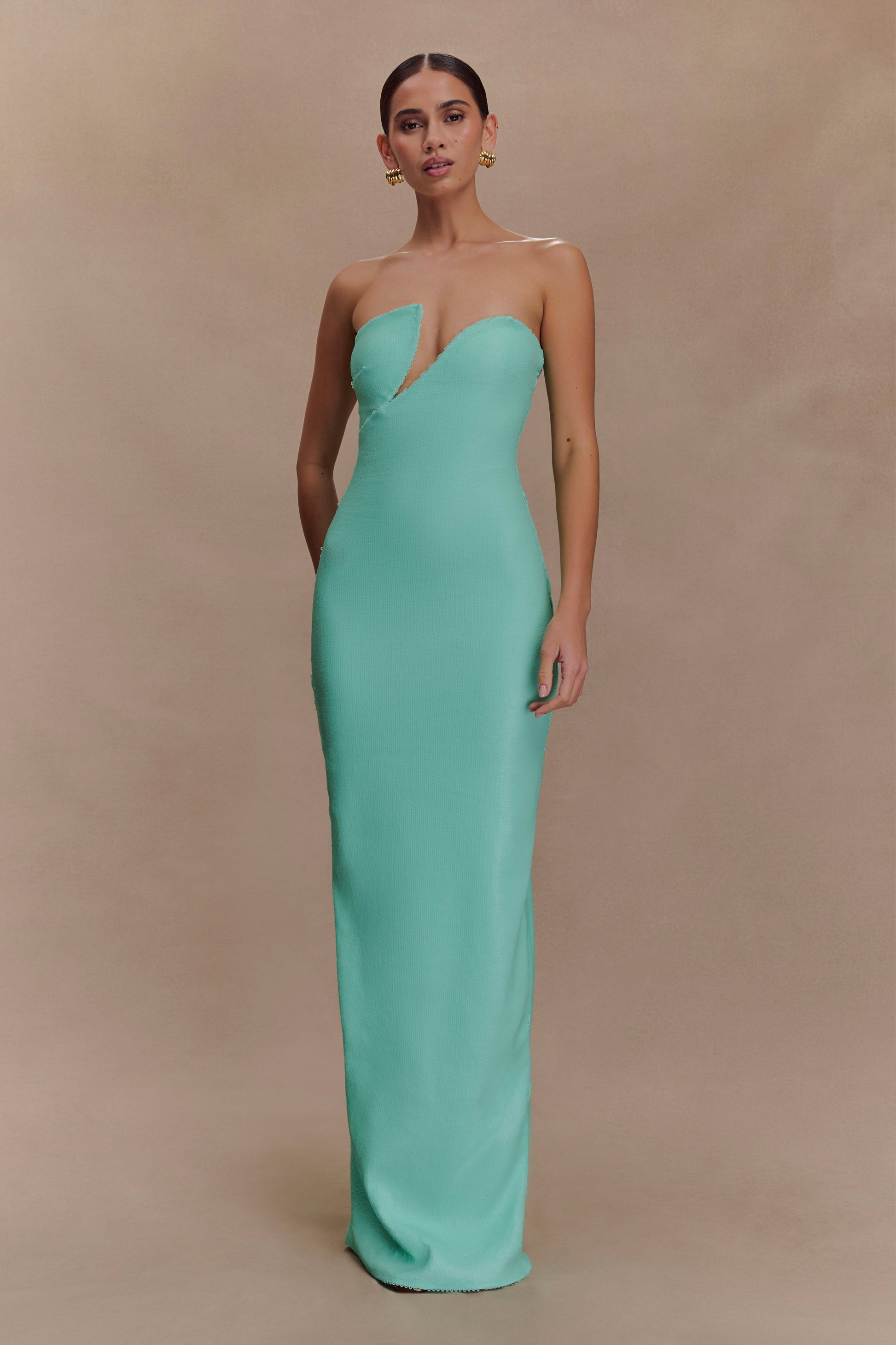 Winston Strapless Sequin Maxi Dress / Lagoon | MESHKI | XL Winston Strapless Sequin Maxi Dress / Lagoon | MESHKI | XL