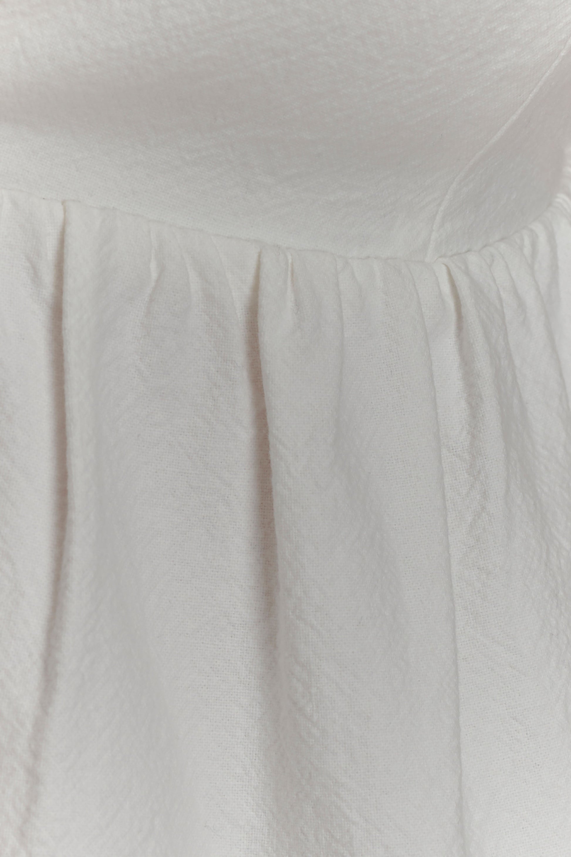 Janayia Cotton Beaded Top - White #7