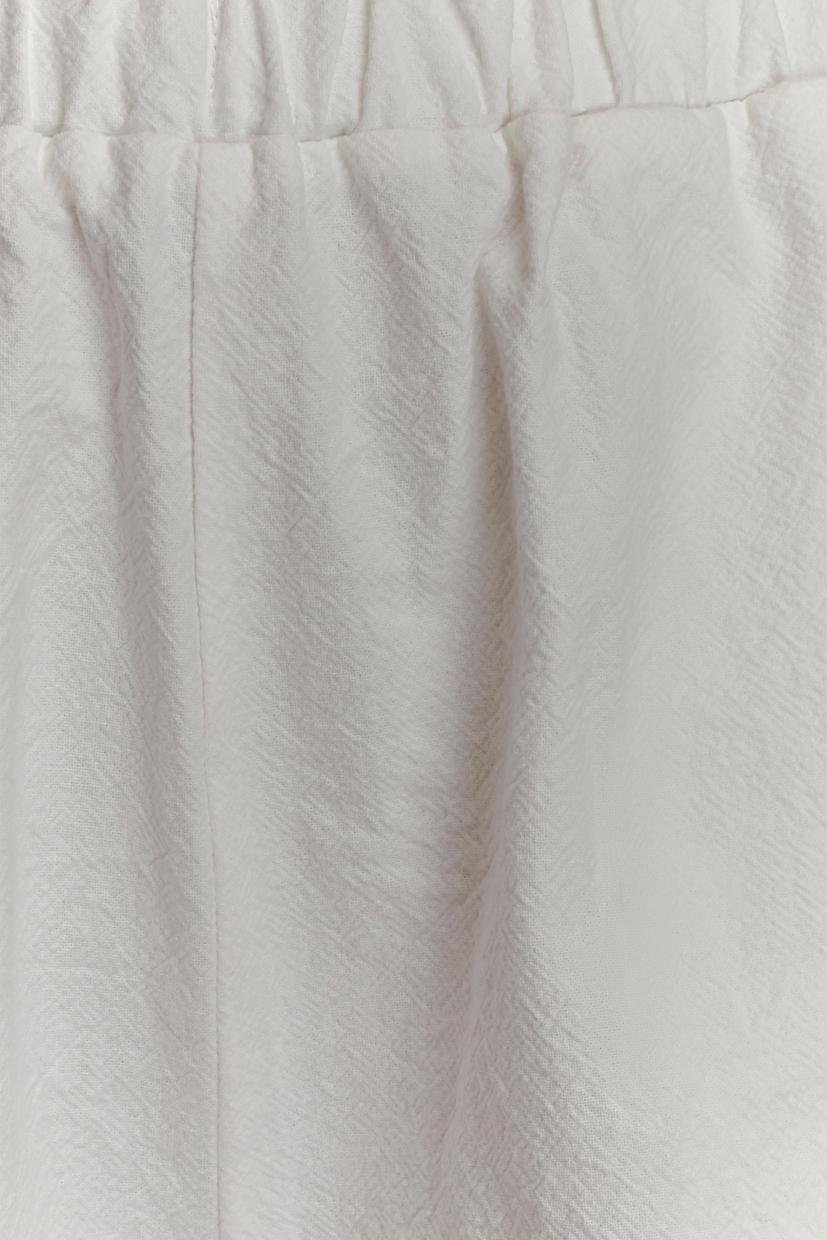 Janayia Cotton Wide Leg Pants - White | MESHKI US
