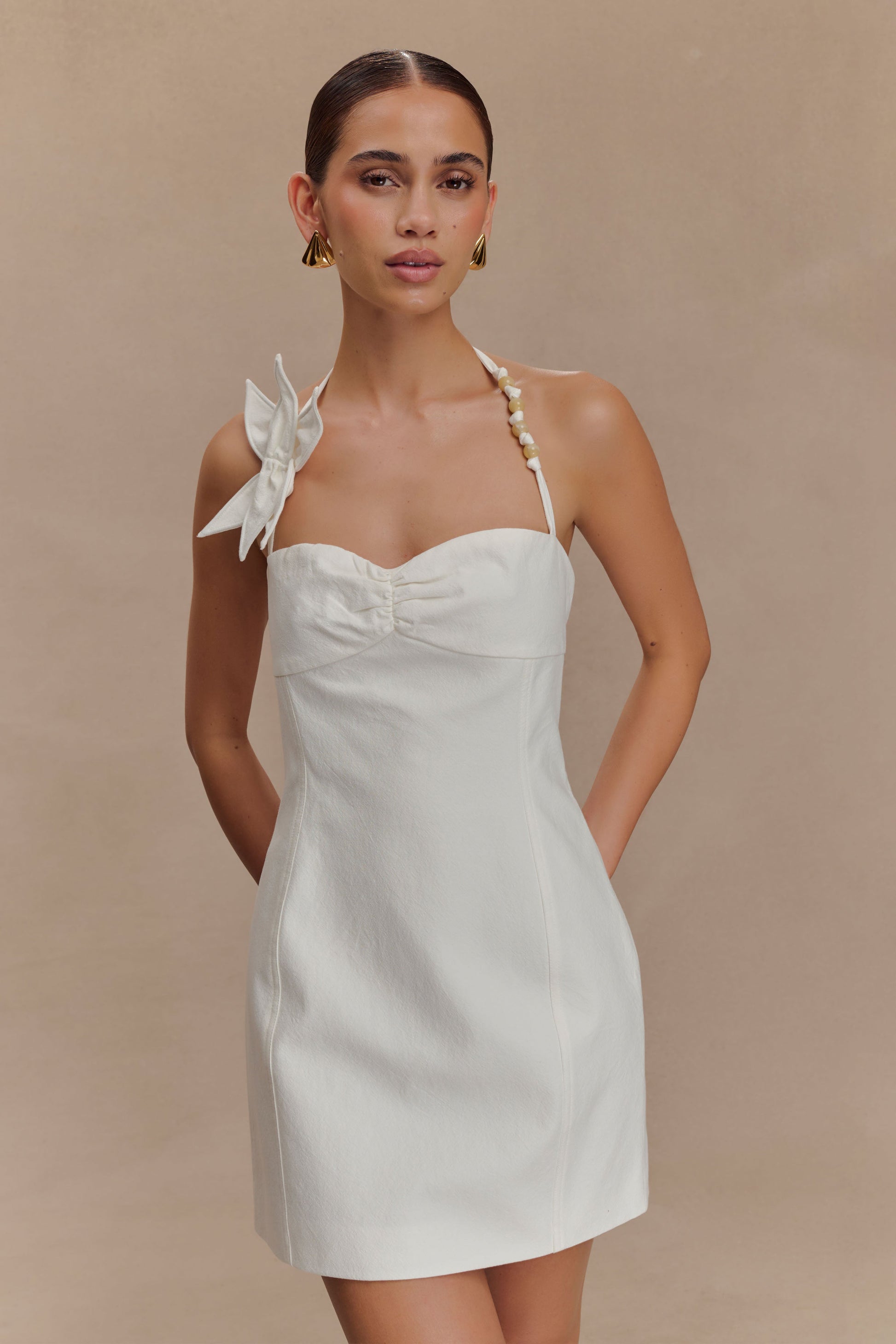 white mini dress cotton I Guess So | | Womens The JANIS Cotton Frill Mini Dress is your go White Sorority Dress | Sugar