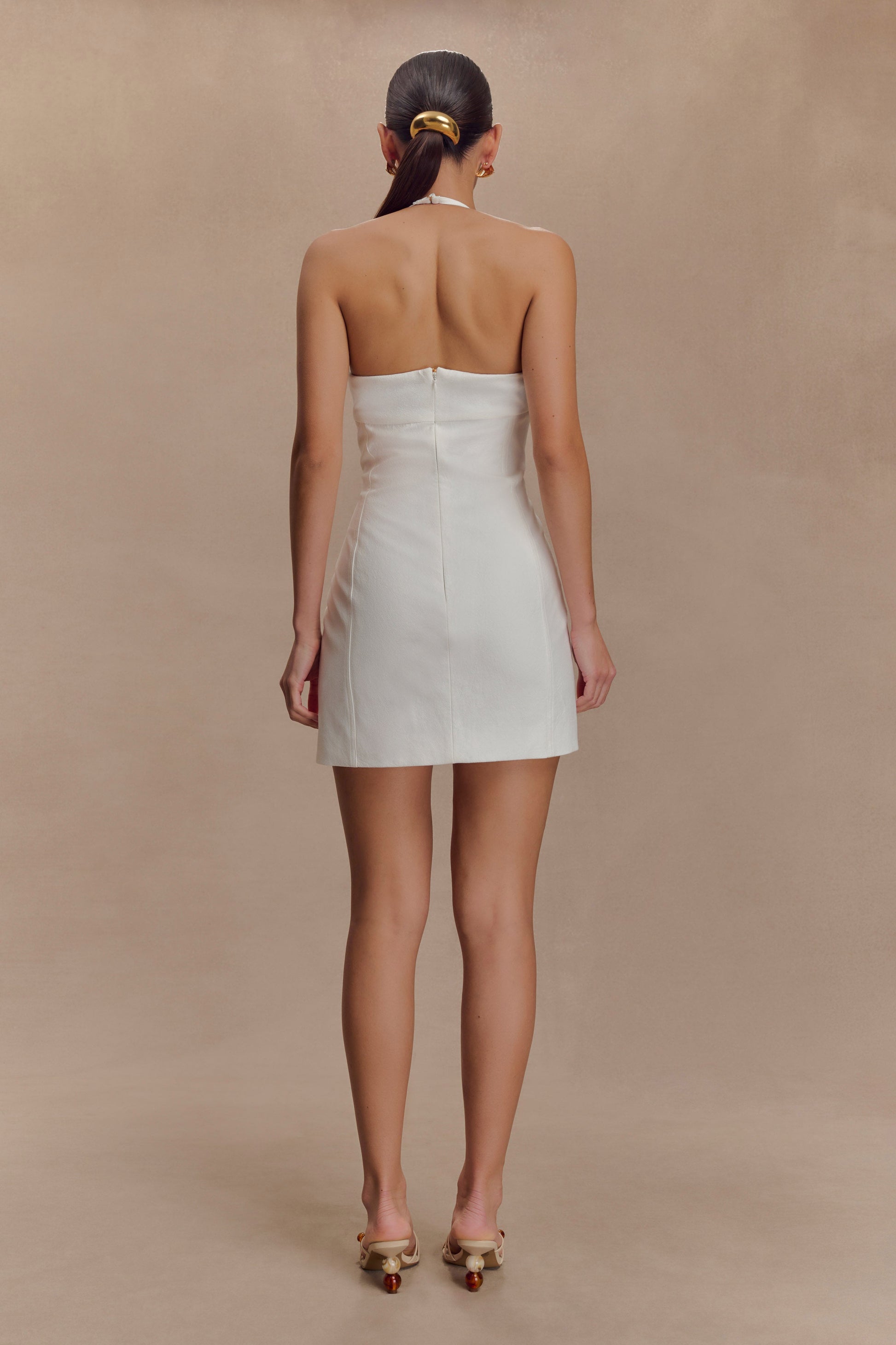 Reyes Cotton Floral Mini Dress - White | MESHKI US Reyes Cotton Floral Mini Dress - White | MESHKI US