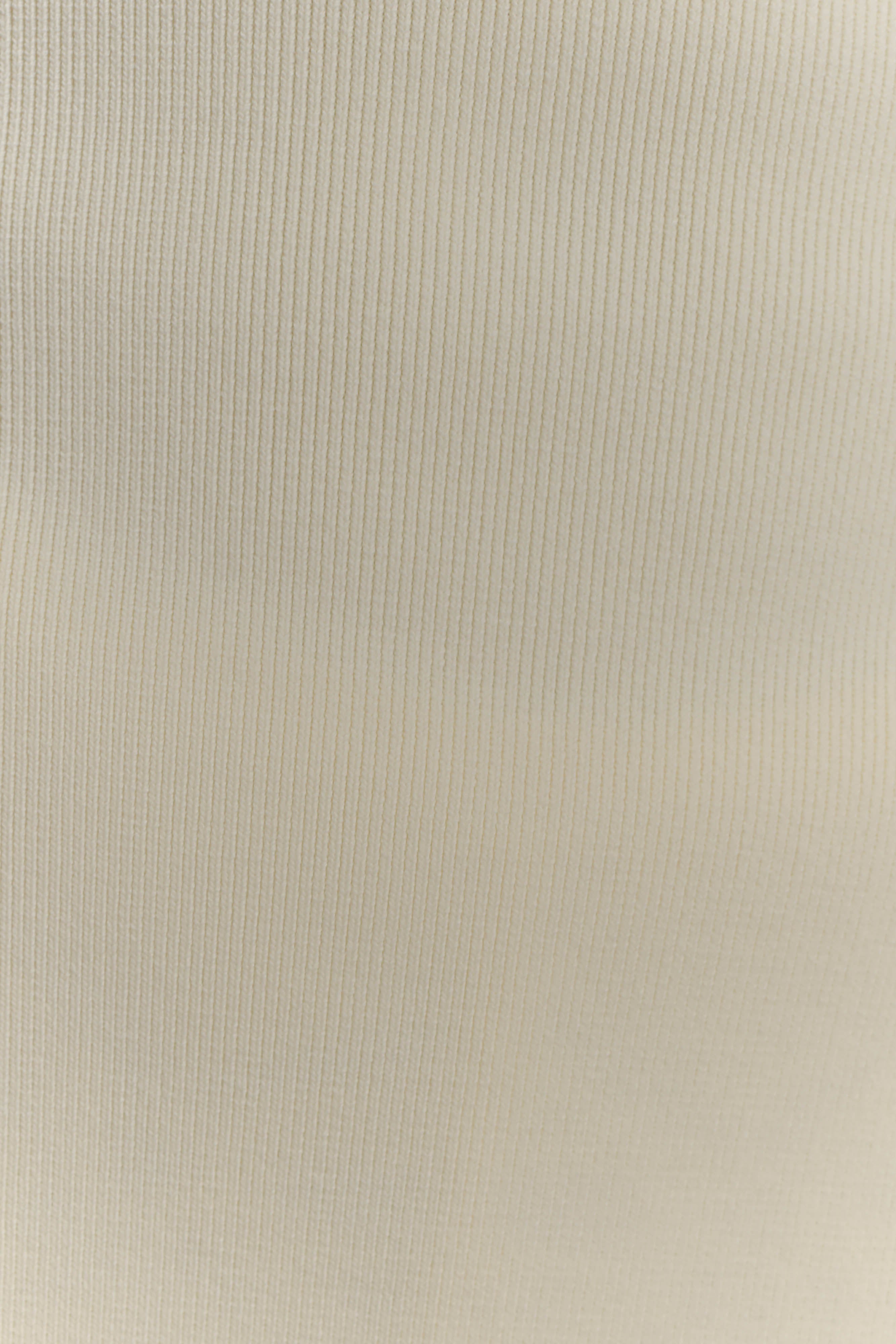 Anette Bandage Knit Strapless Top - Ivory | MESHKI US