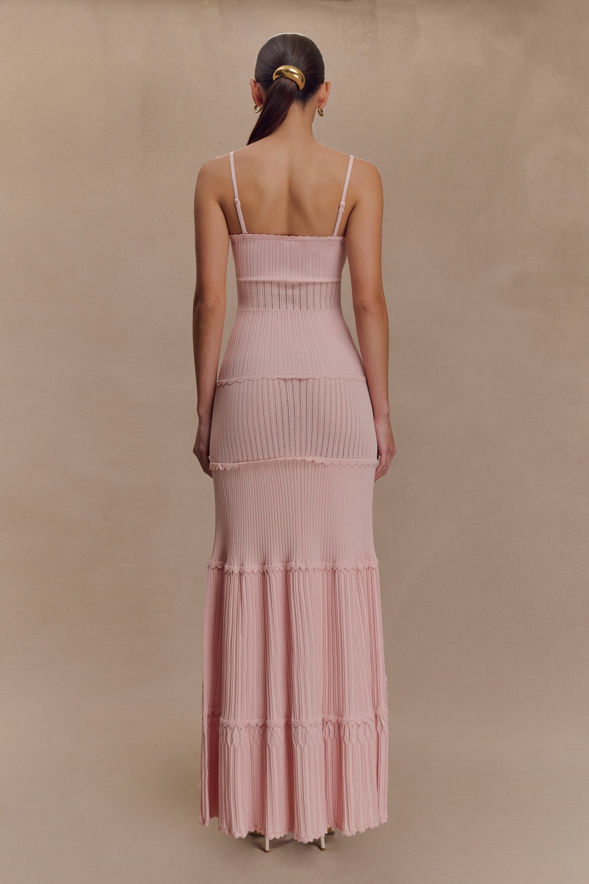 finley pointelle knit maxi dress MESHKI Finley Pointelle Knit Maxi Dress