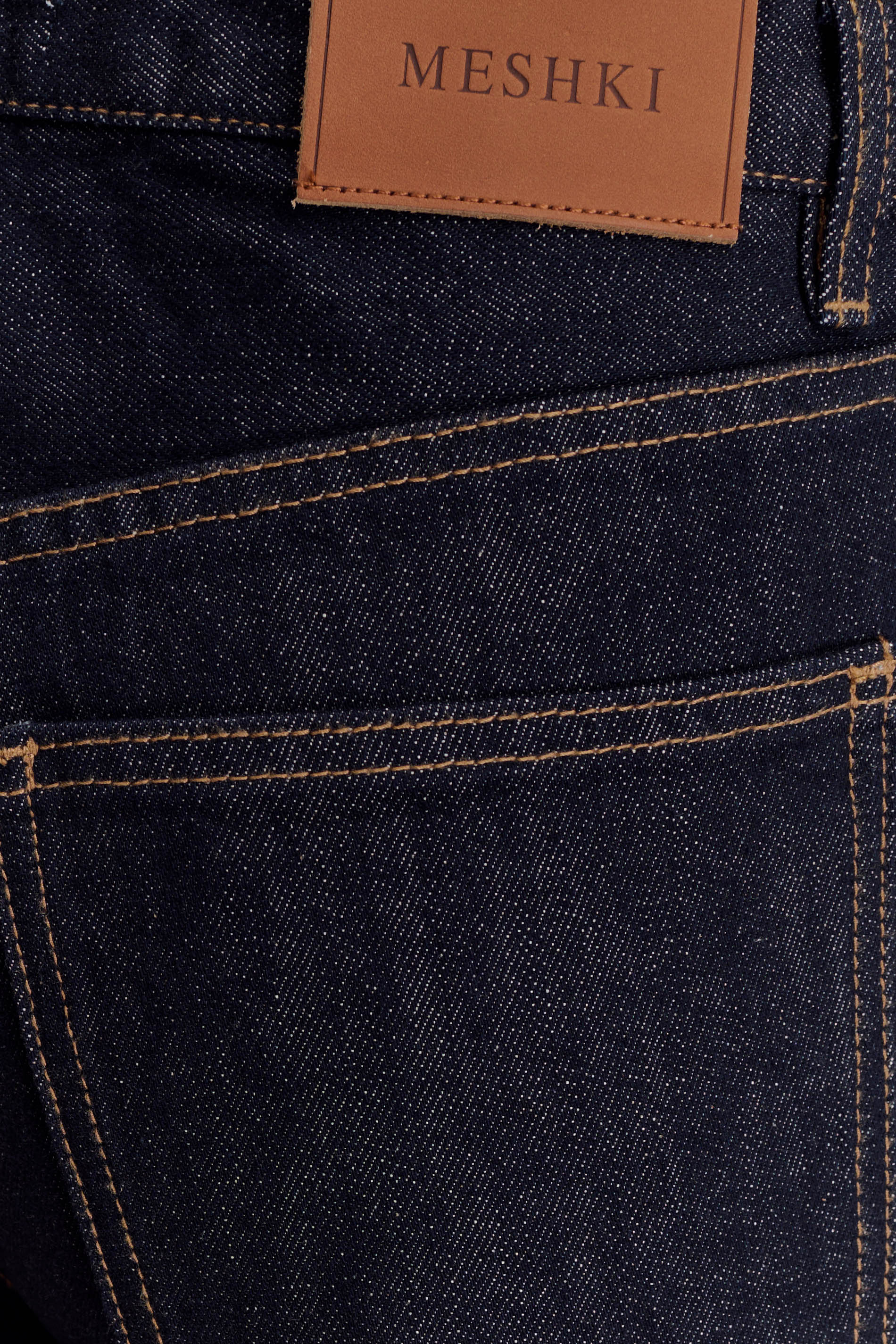 Mannon Mid Rise Denim Jeans - Washed Indigo Blue #6