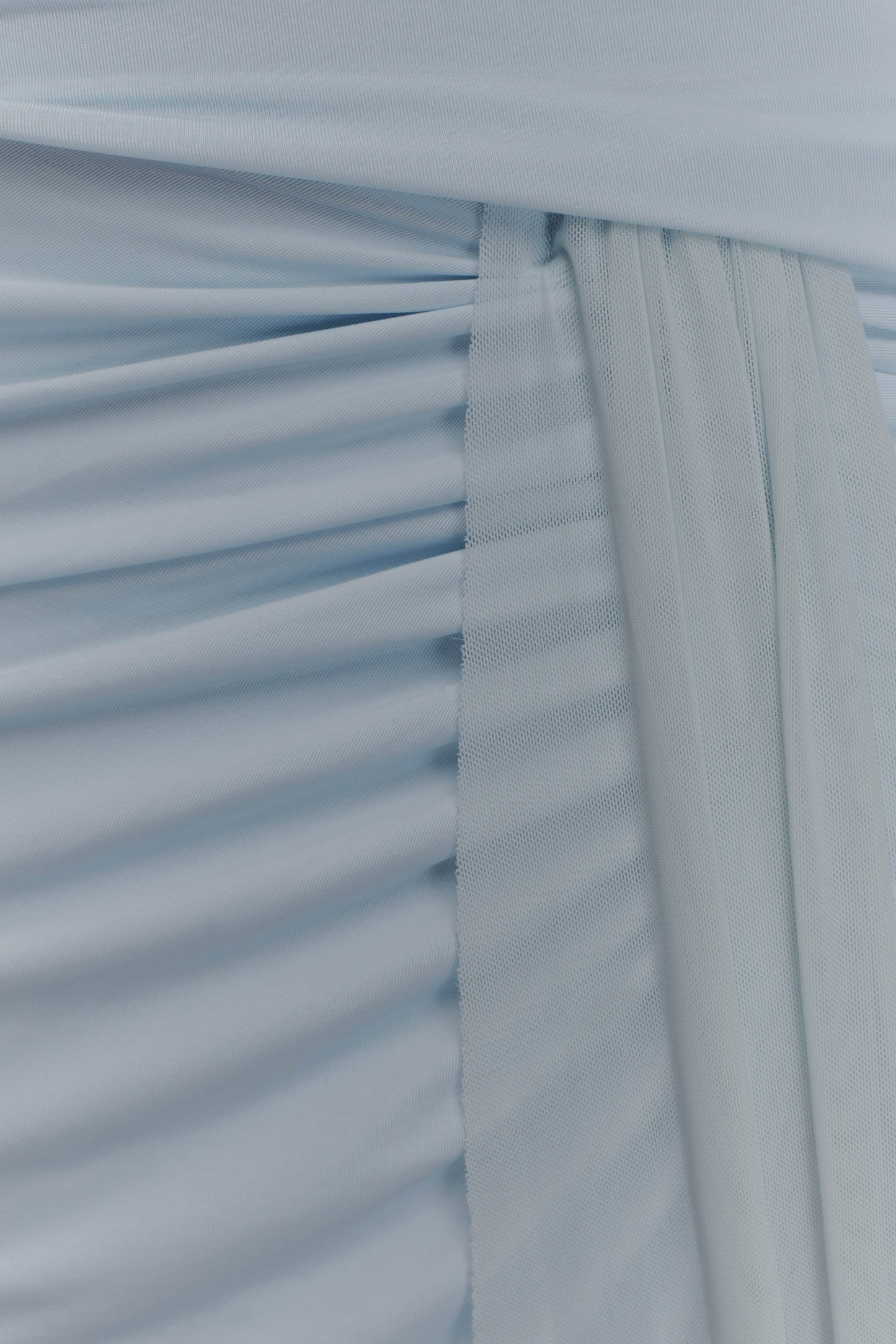 Calandra Slinky Maxi Skirt - Pale Blue