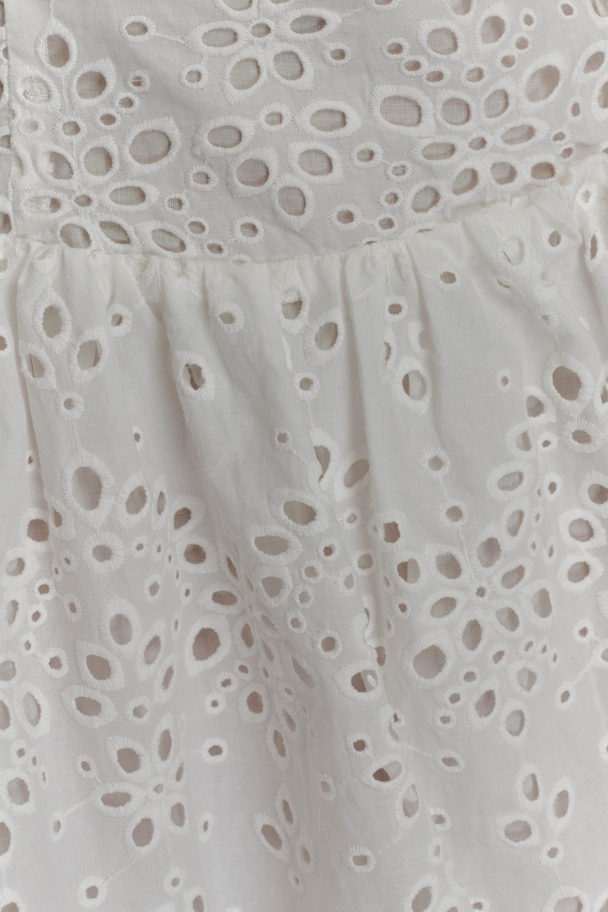 Carlina Broderie Mini Dress - White | MESHKI US Carlina Broderie Mini Dress - White | MESHKI US
