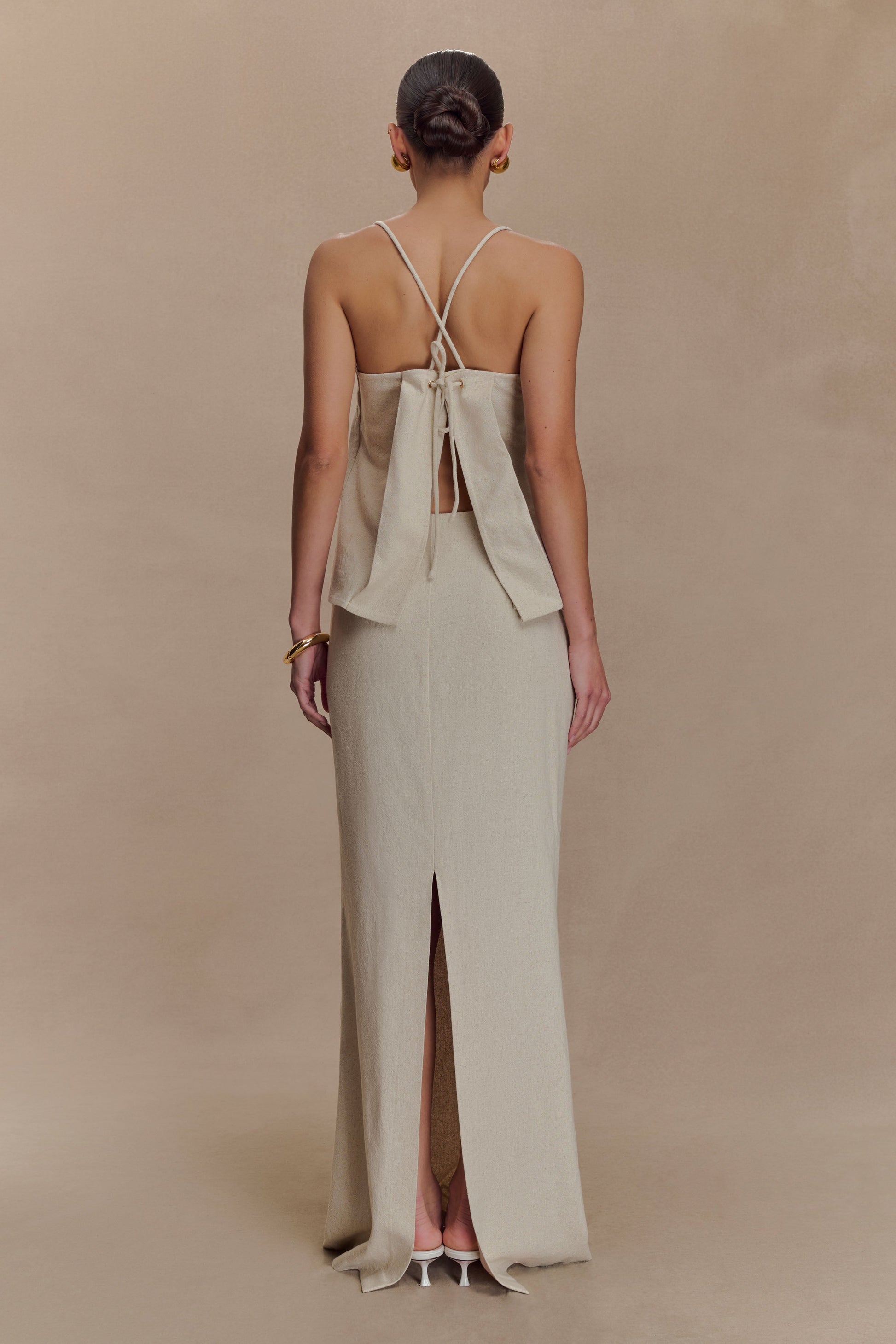 Casey Linen Corded Embroidered Linen Top / Natural | MESHKI | 3XL Casey Linen Corded Embroidered Linen Top / Natural | MESHKI | 3XL