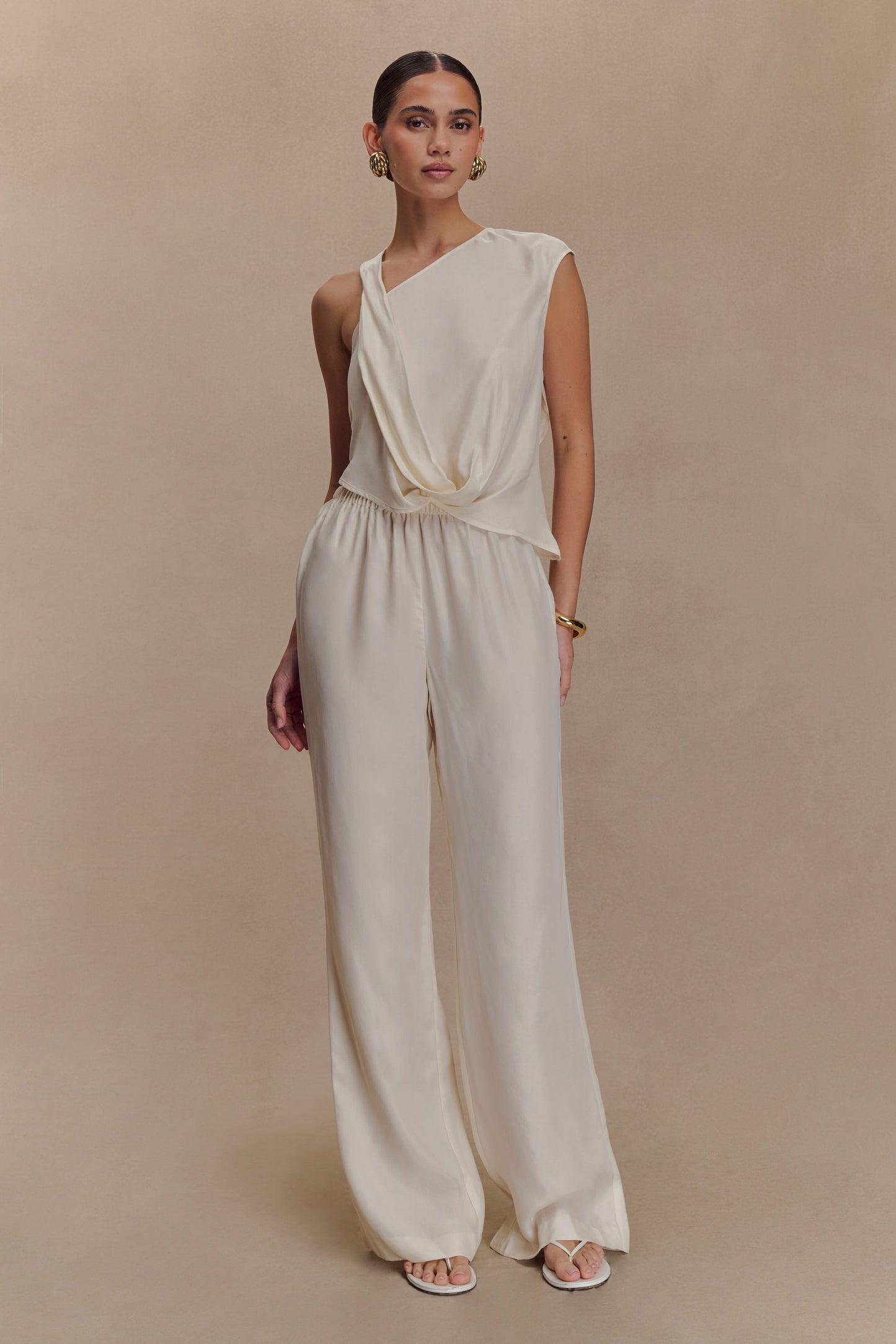 Violeta Asymmetric Top - Ivory