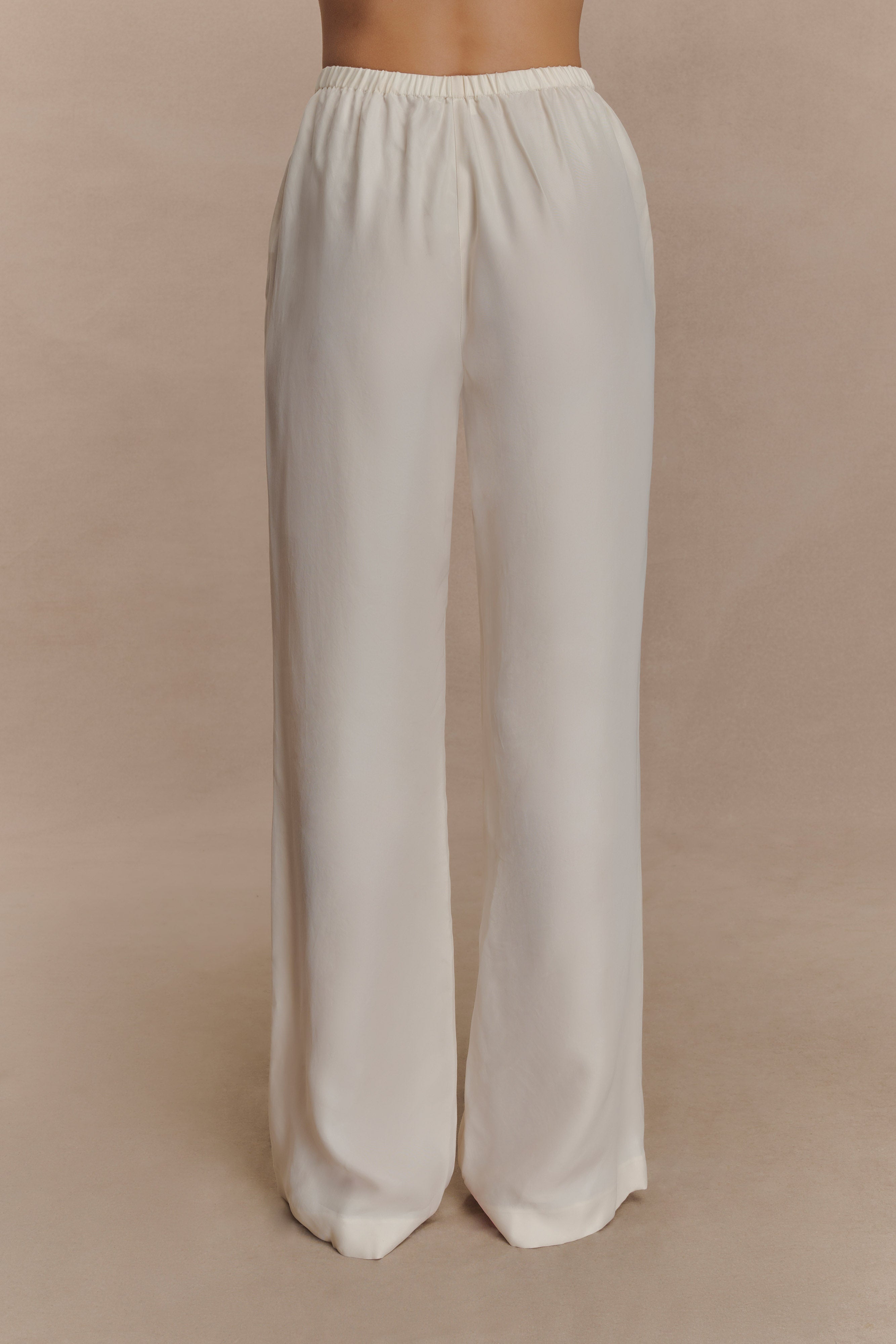 Violeta Straight Leg Pant - Ivory | MESHKI US