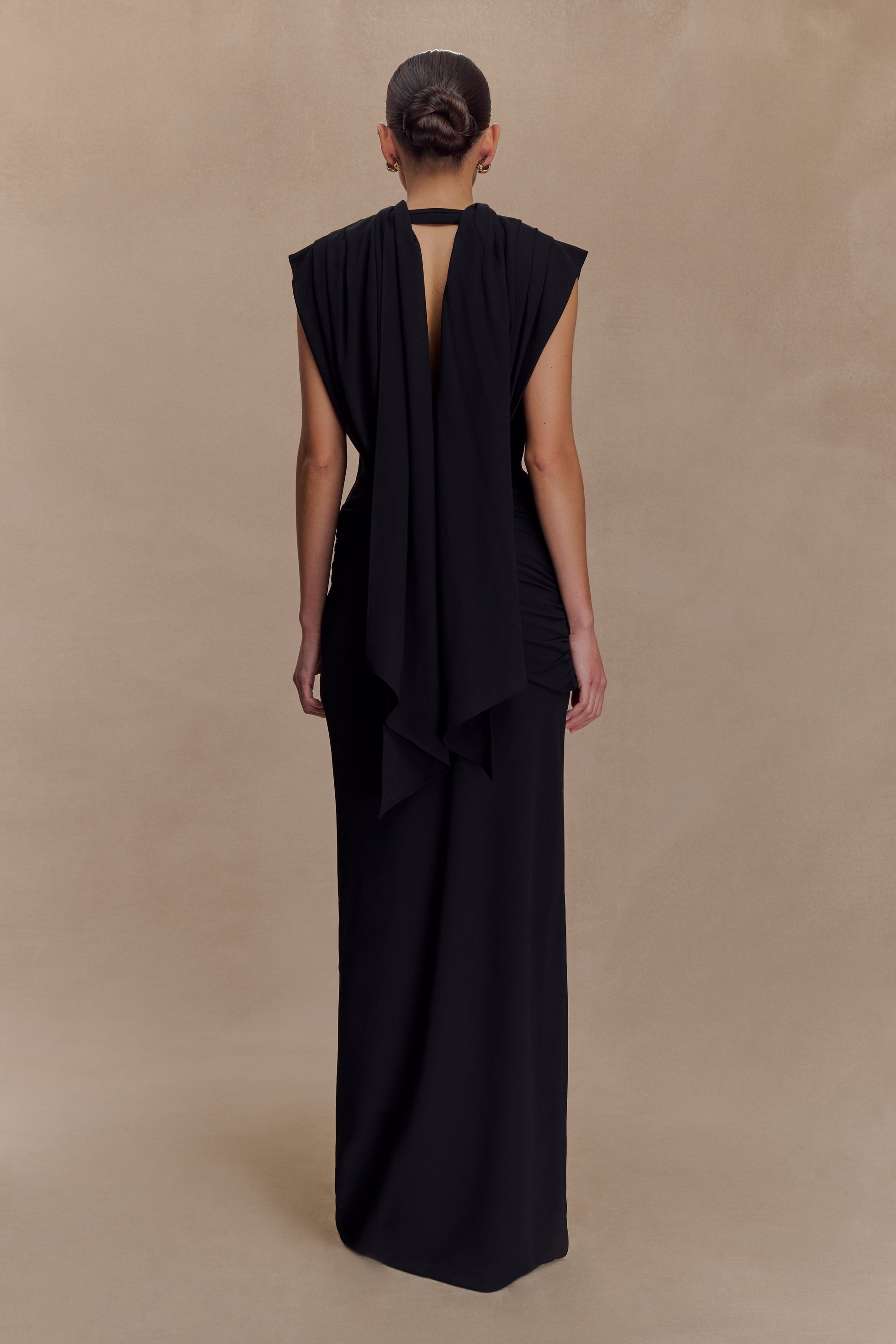 giulia maxi dress in black and cream lpa LPA Giulia Maxi Dress XS/S/M Rentala
