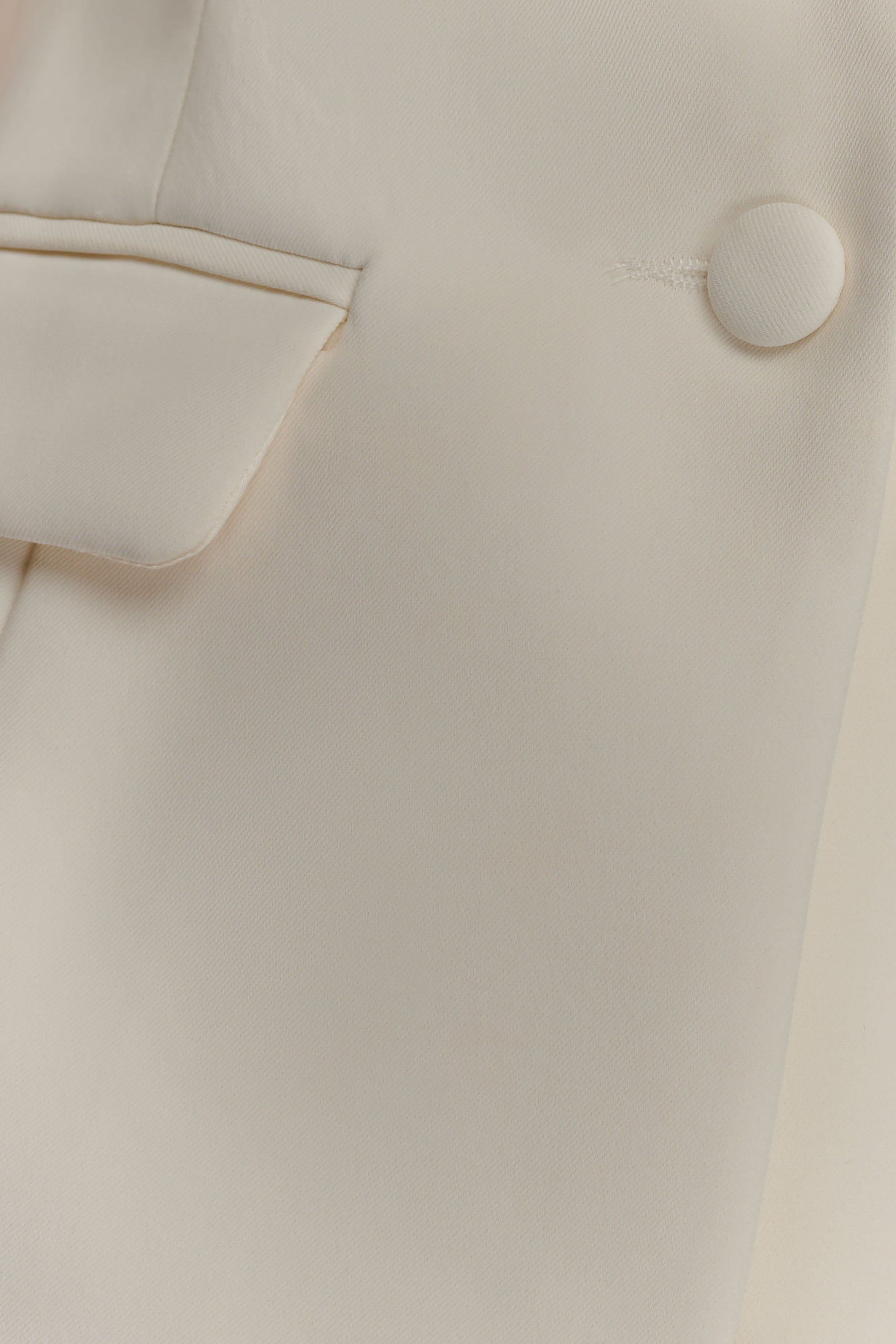 Opal Puff Sleeve Suiting Top - Ivory #5