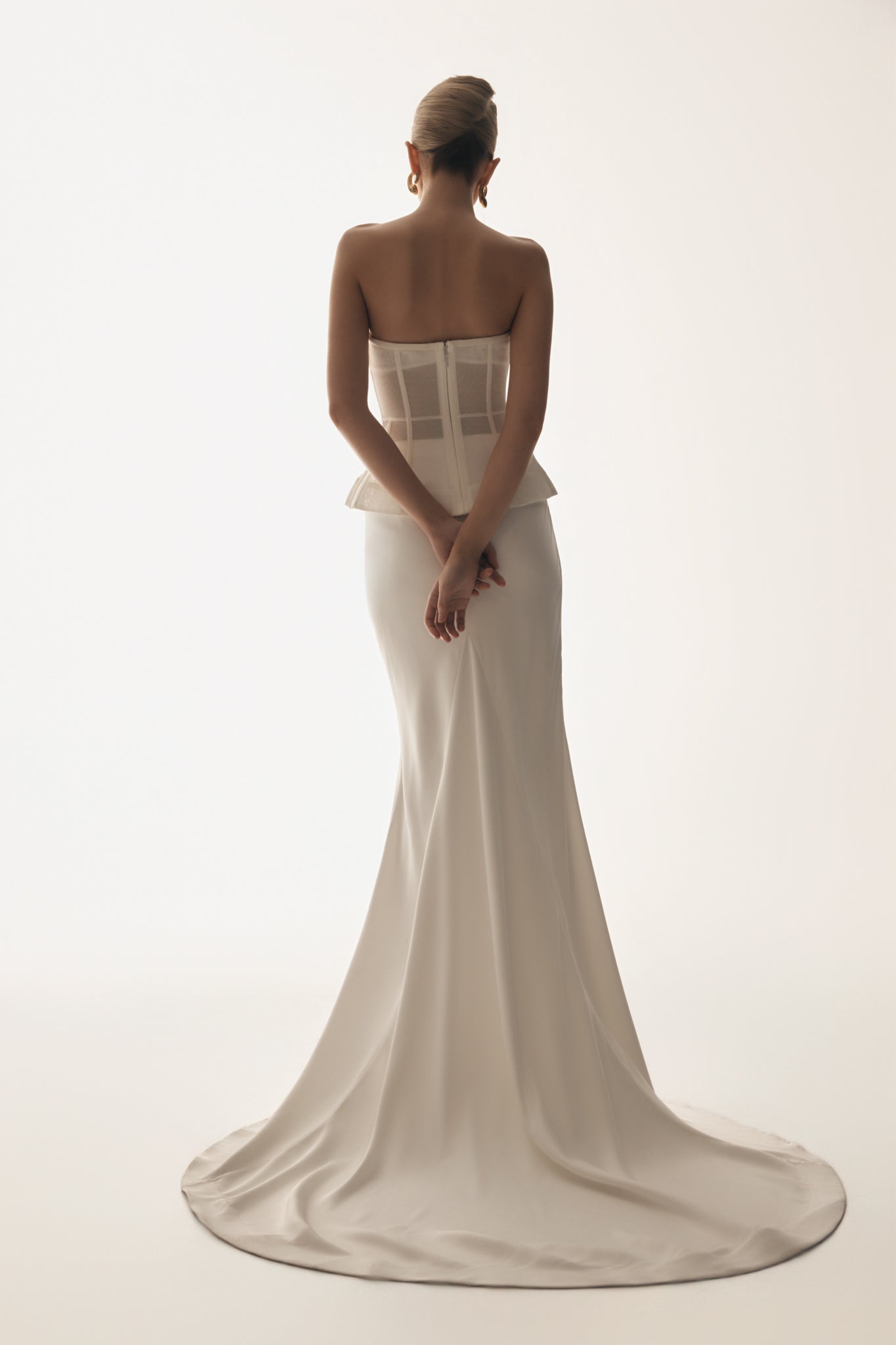 Zoe Structured Corset - White #4