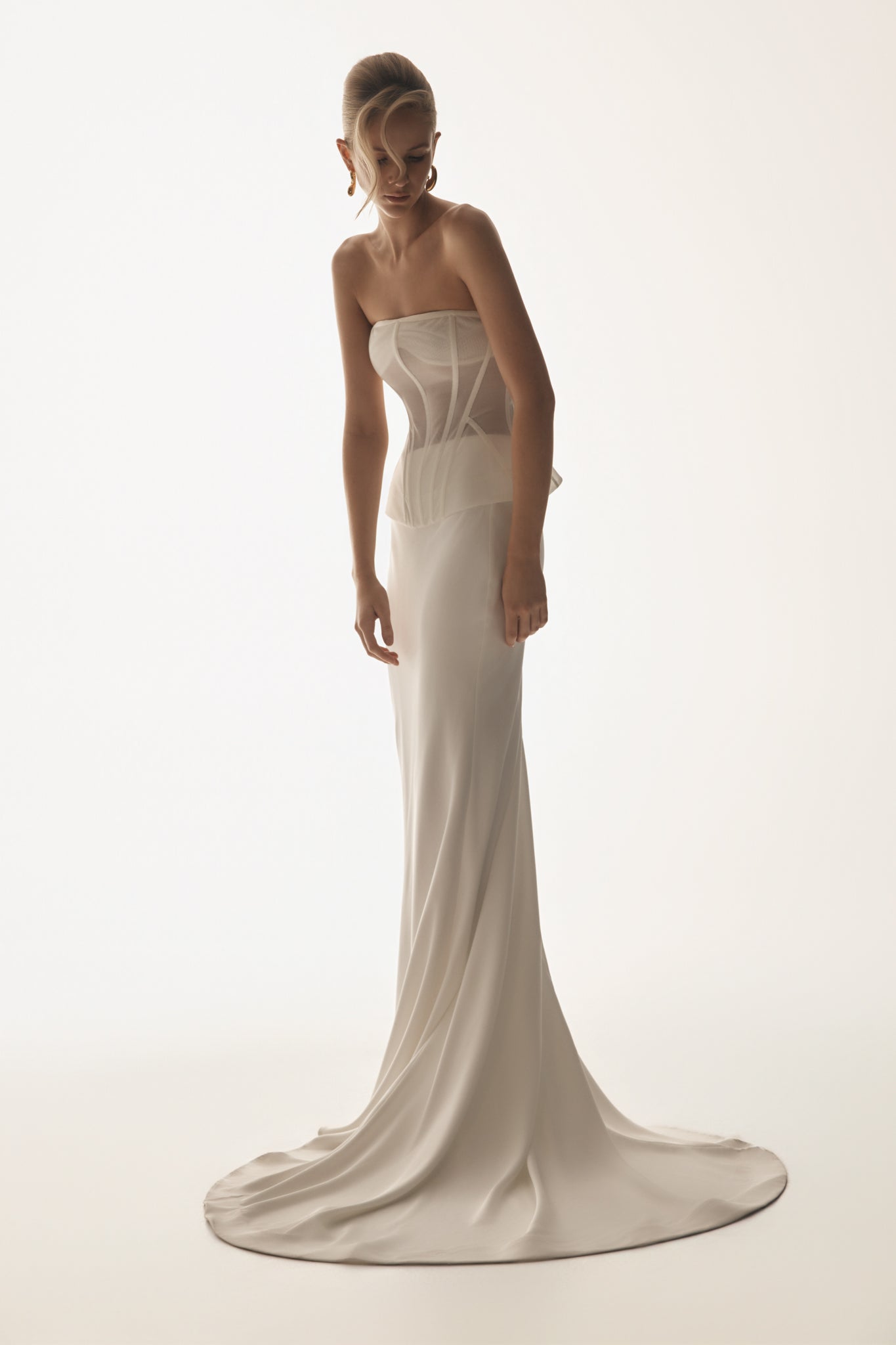 Zoe Structured Corset - White #3