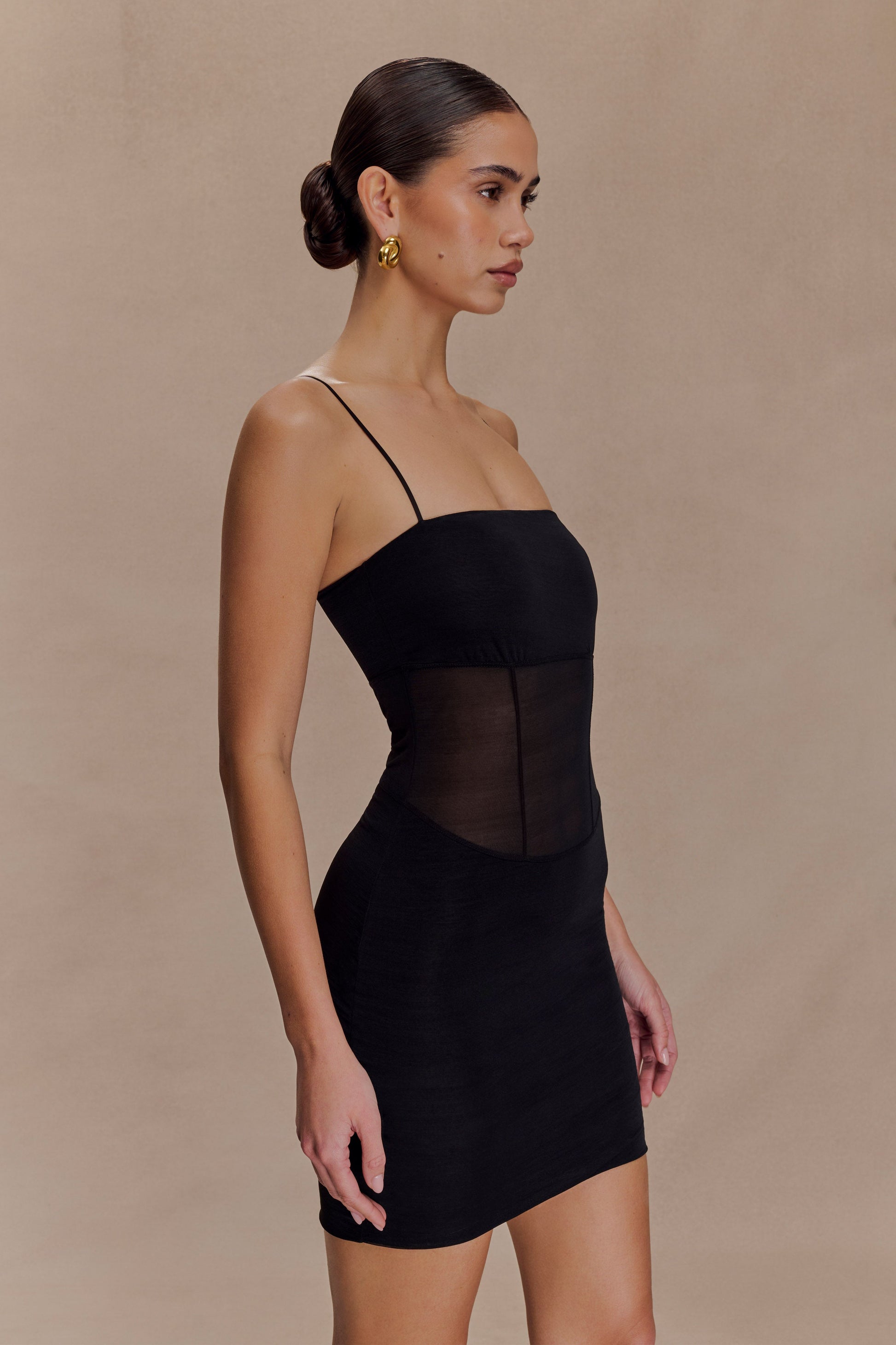 Maryk Mesh Mini Dress / Black | Meshki | S Maryk Mesh Mini Dress / Black | Meshki | S